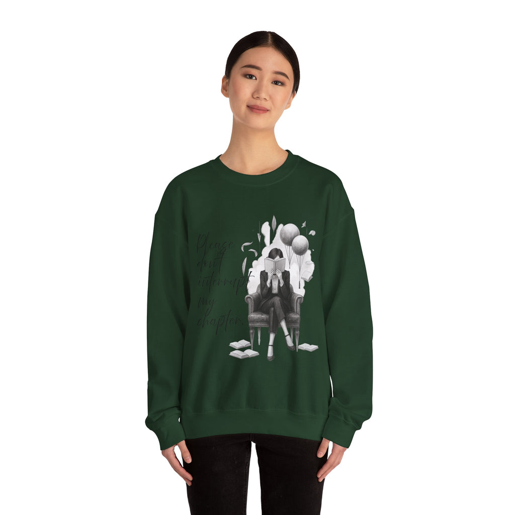 "Please don`t interrupt my chapter" (1) (EU) Crewneck Sweatshirt