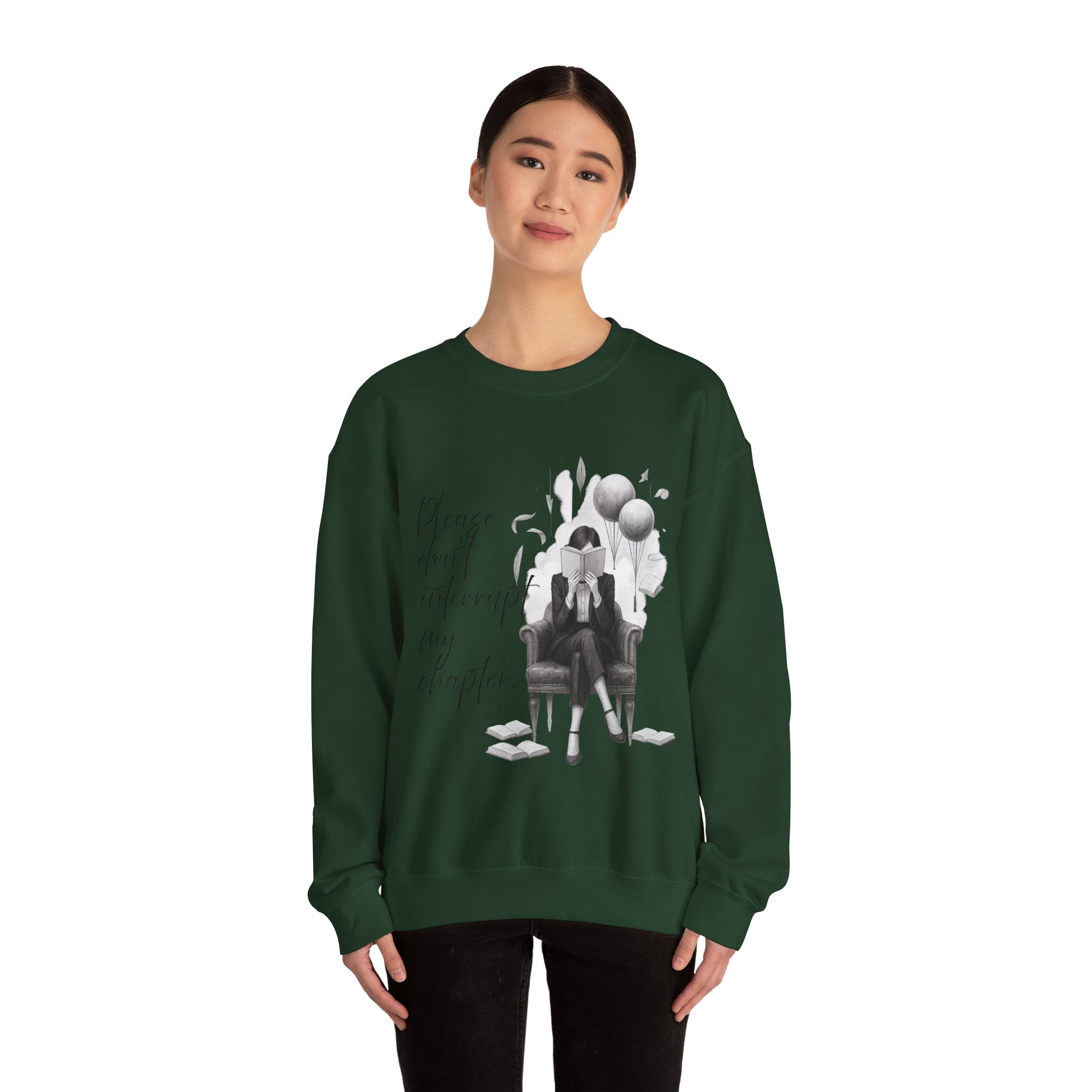"Please don`t interrupt my chapter" (1) (EU) Crewneck Sweatshirt