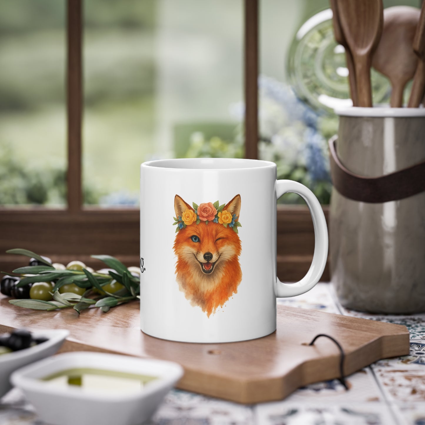 Fox: Stay clever. Stay charming. Mug (EU) 11oz Ceramic