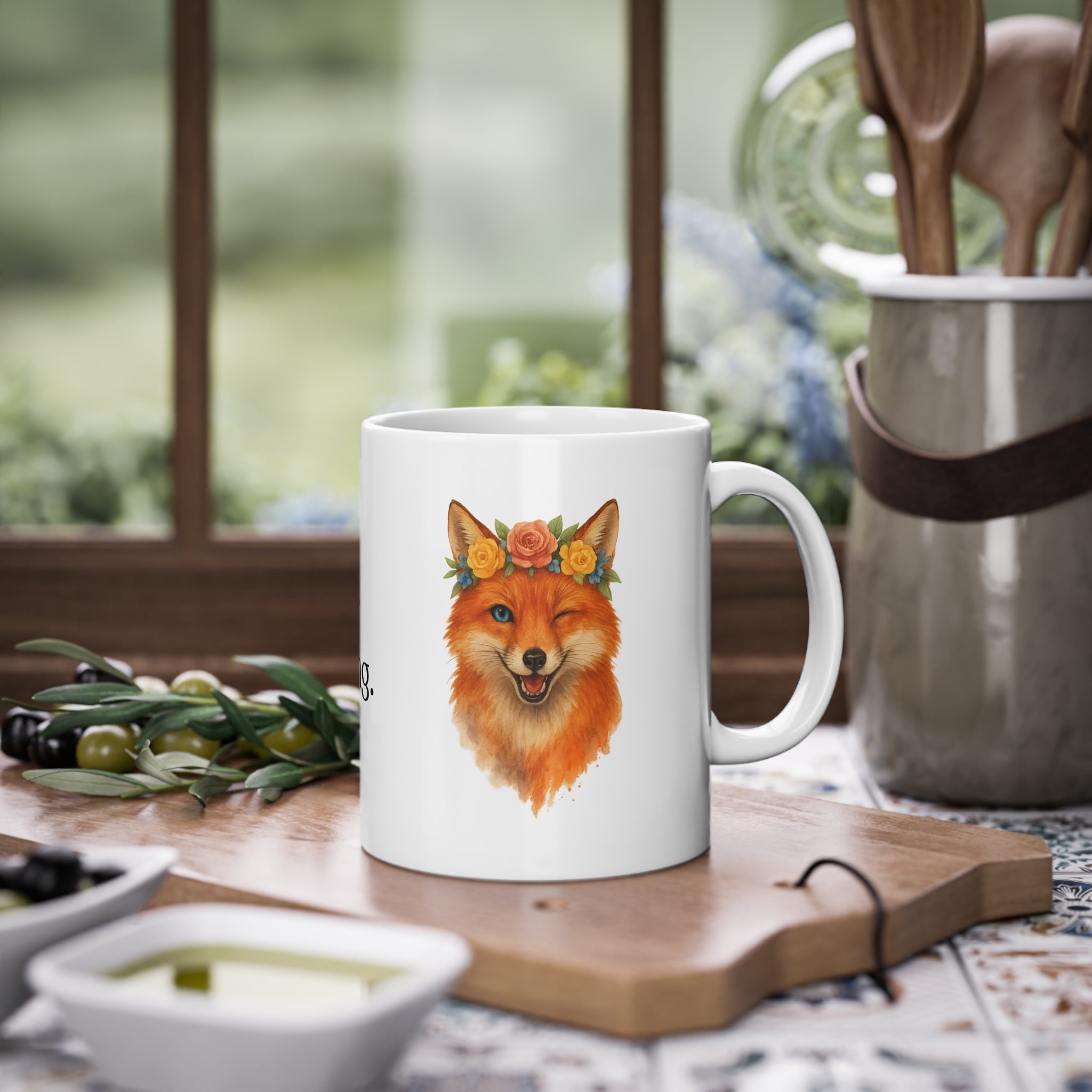 Fox: Stay clever. Stay charming. Mug (EU) 11oz Ceramic