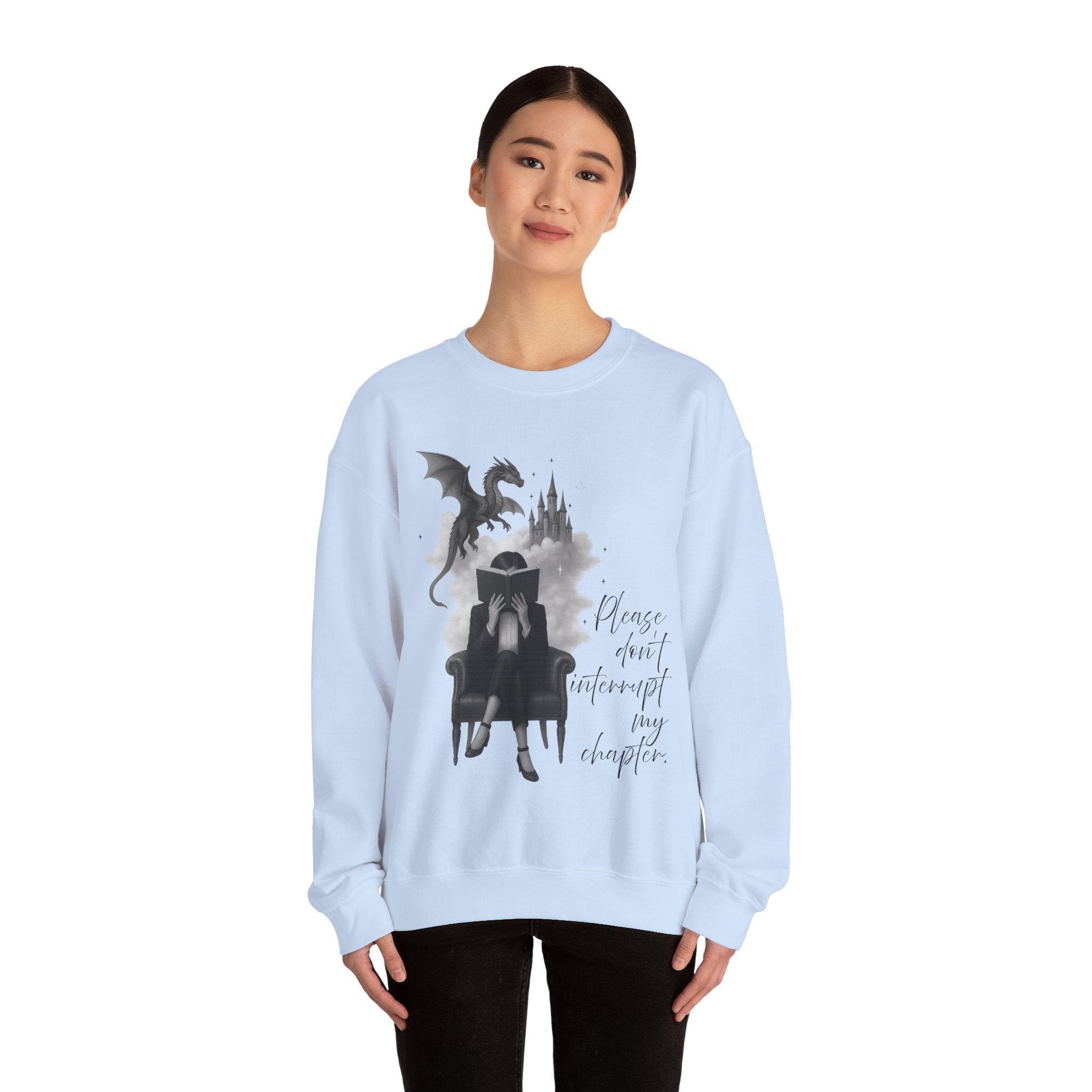 "Please don`t interrupt my chapter" (2) (EU) Crewneck Sweatshirt