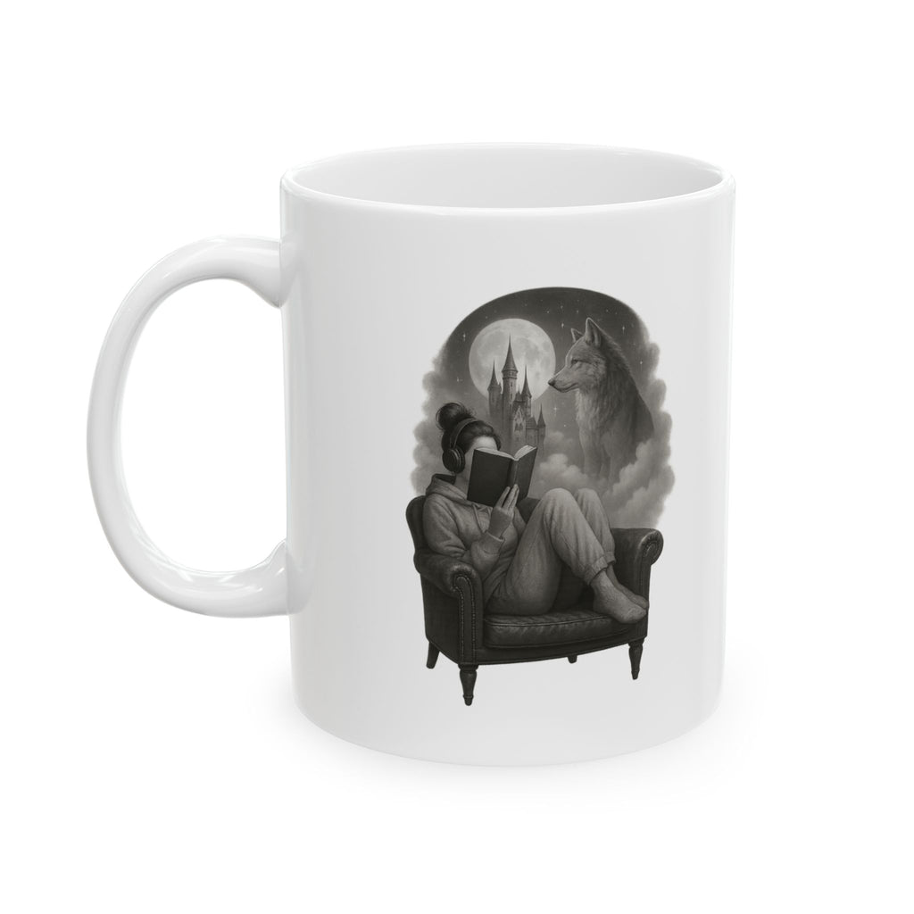 Fantasy Books, Wolves – Inspirational Reader Mug (11oz & 15oz)
