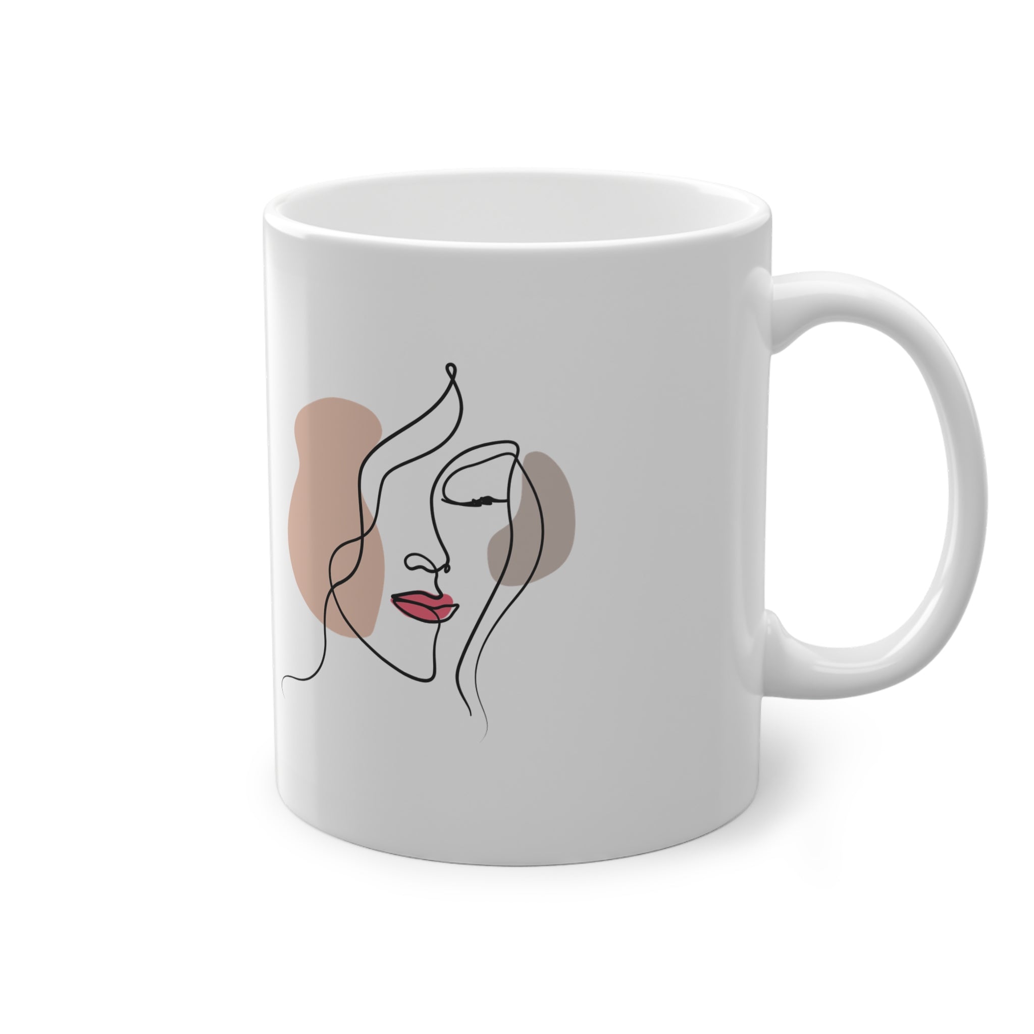 "Strong women aren`t loud. They`re simply not asking for permission" Mug (EU) 11oz Ceramic