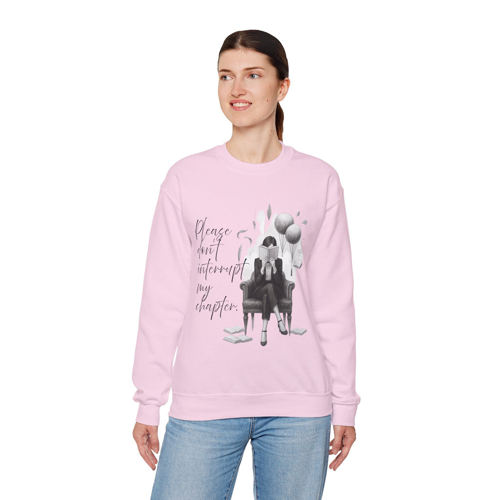 "Please don`t interrupt my chapter" (1) (EU) Crewneck Sweatshirt