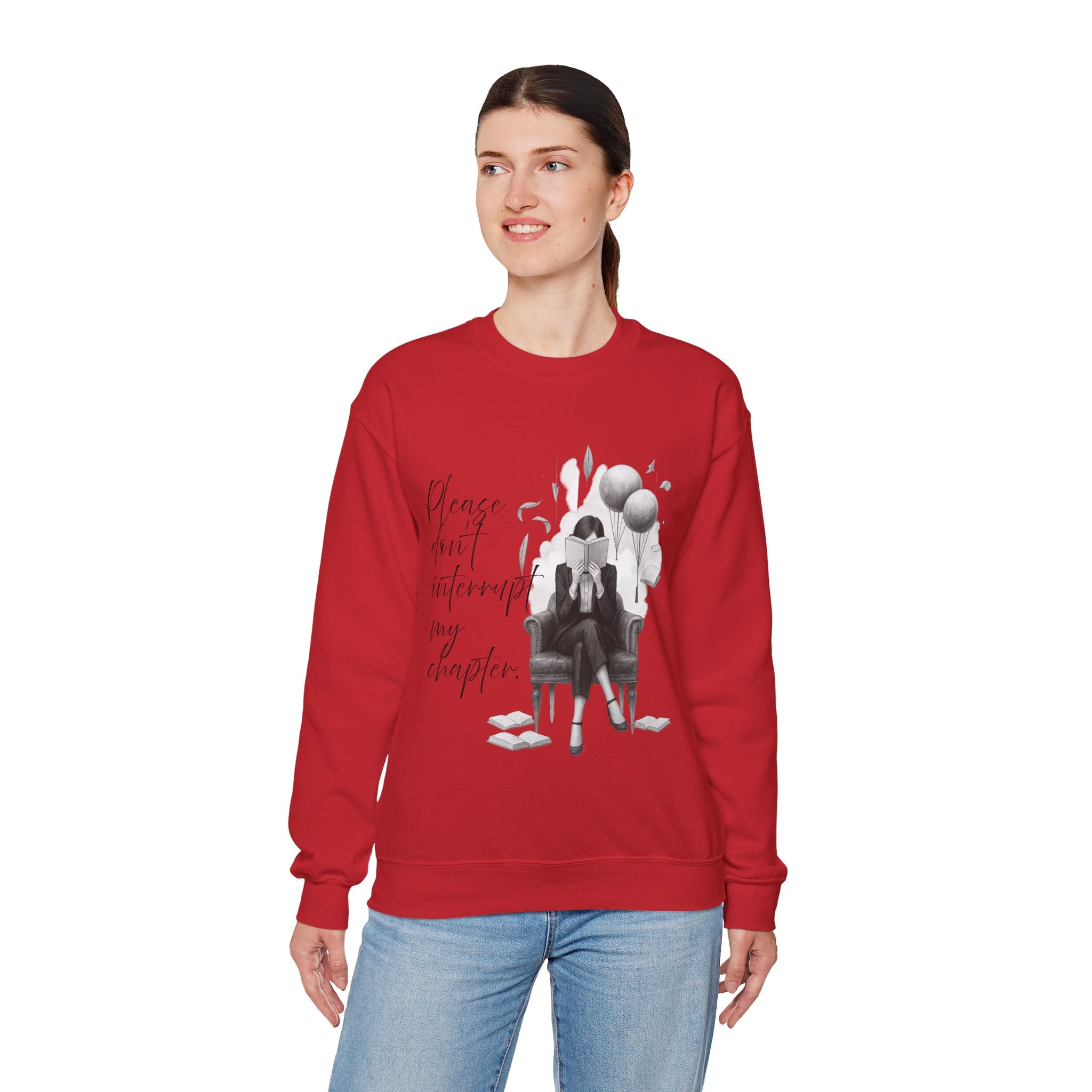 "Please don`t interrupt my chapter" (1) (EU) Crewneck Sweatshirt