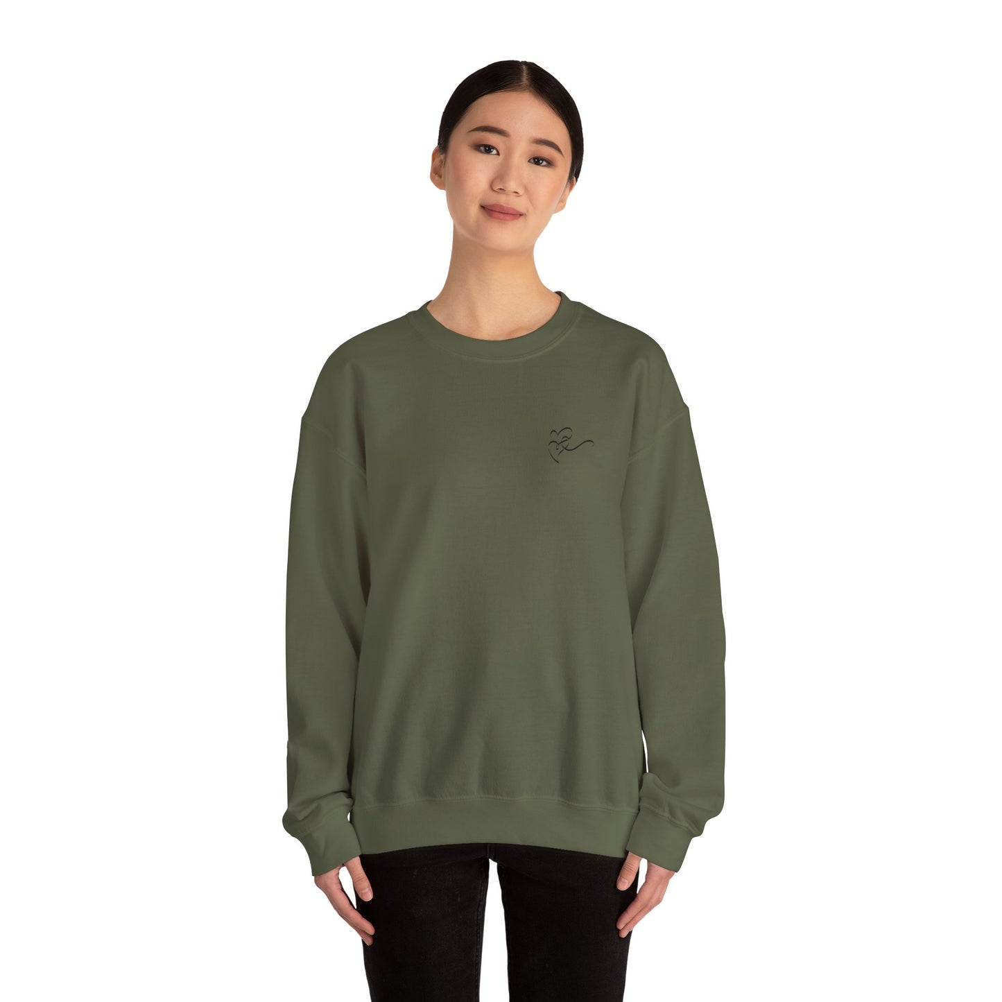Love landed quietly, and stayed. Sweatshirt (EU)