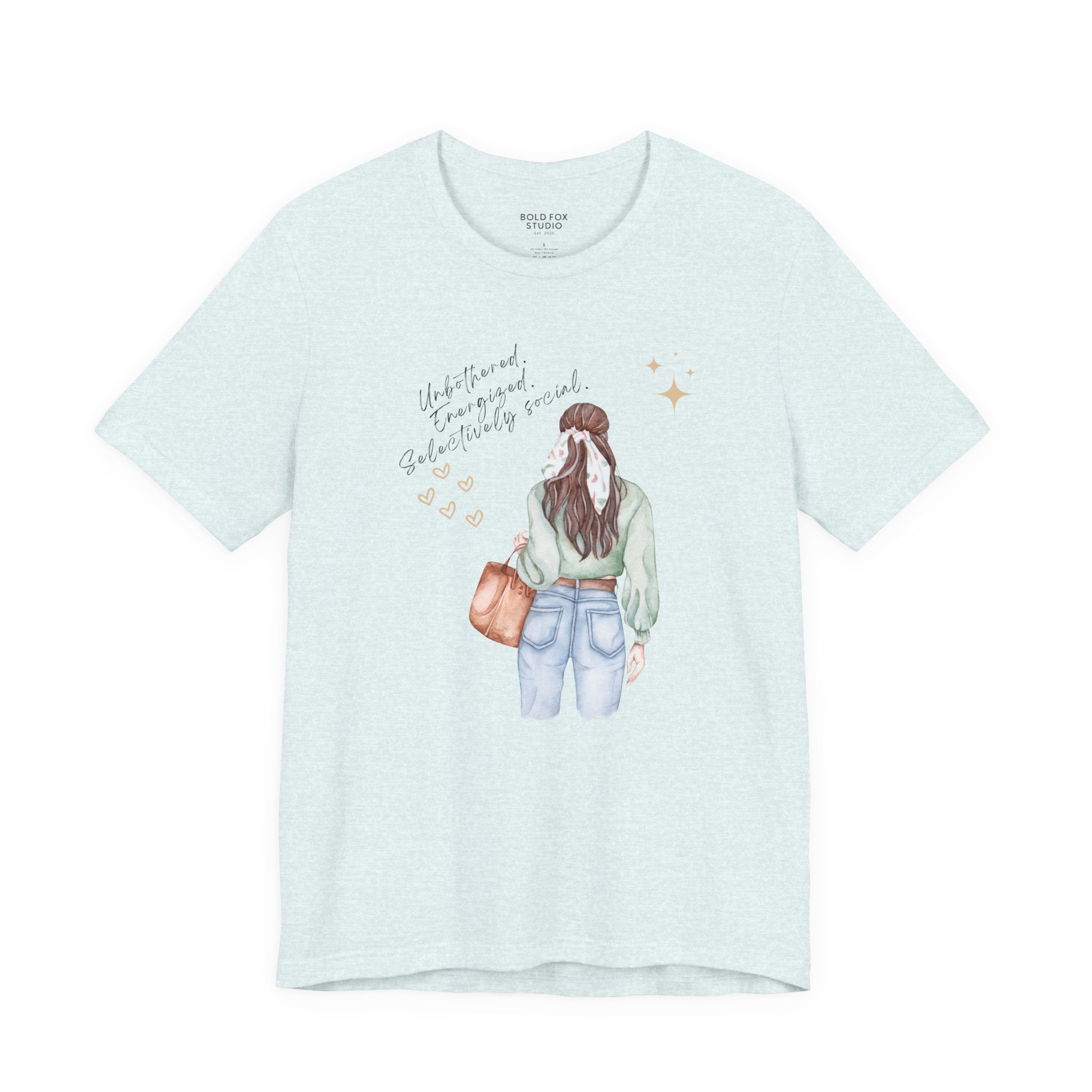 Unbothered. Energized. Selectively social. (2) (EU) T-Shirt