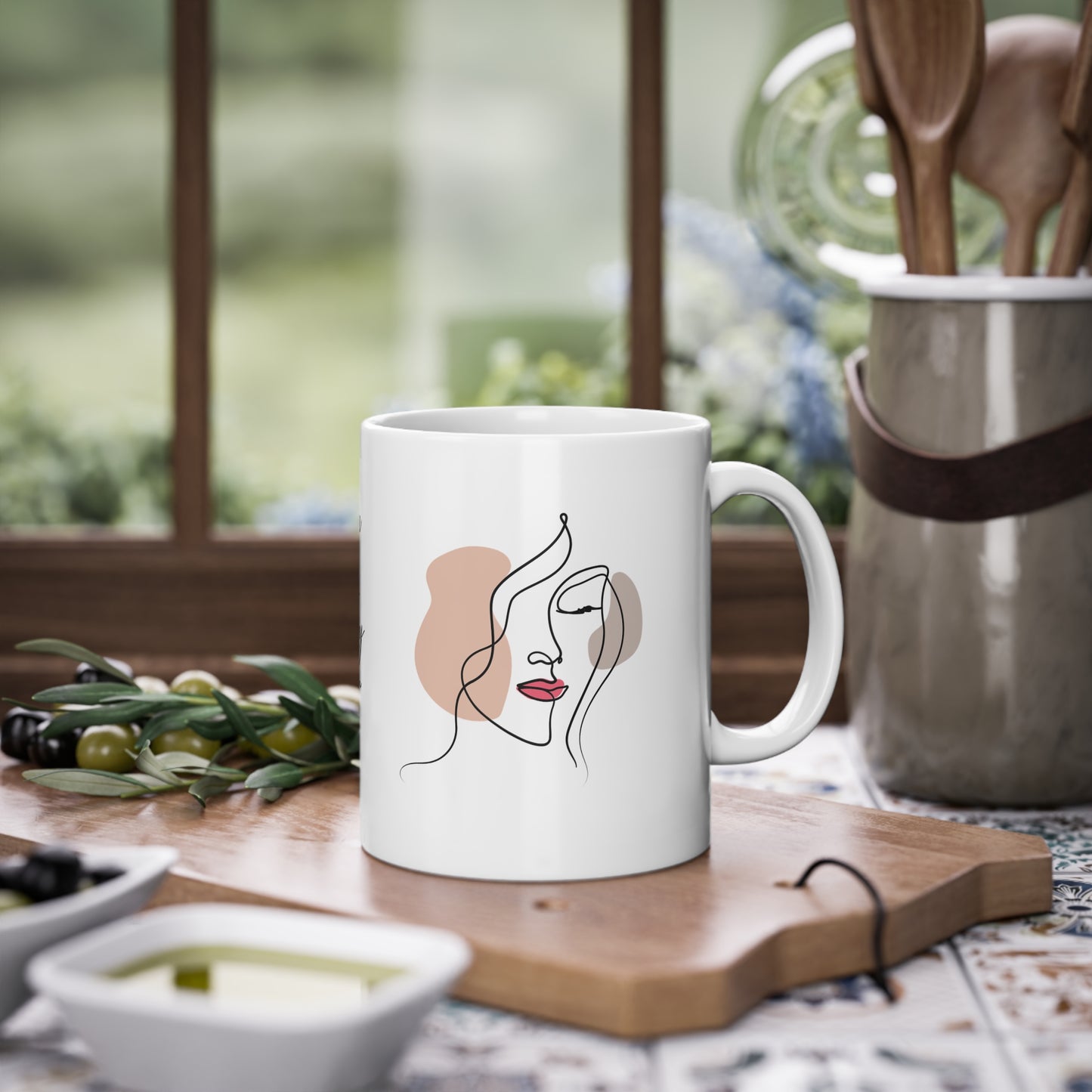 "Strong women aren`t loud. They`re simply not asking for permission" Mug (EU) 11oz Ceramic