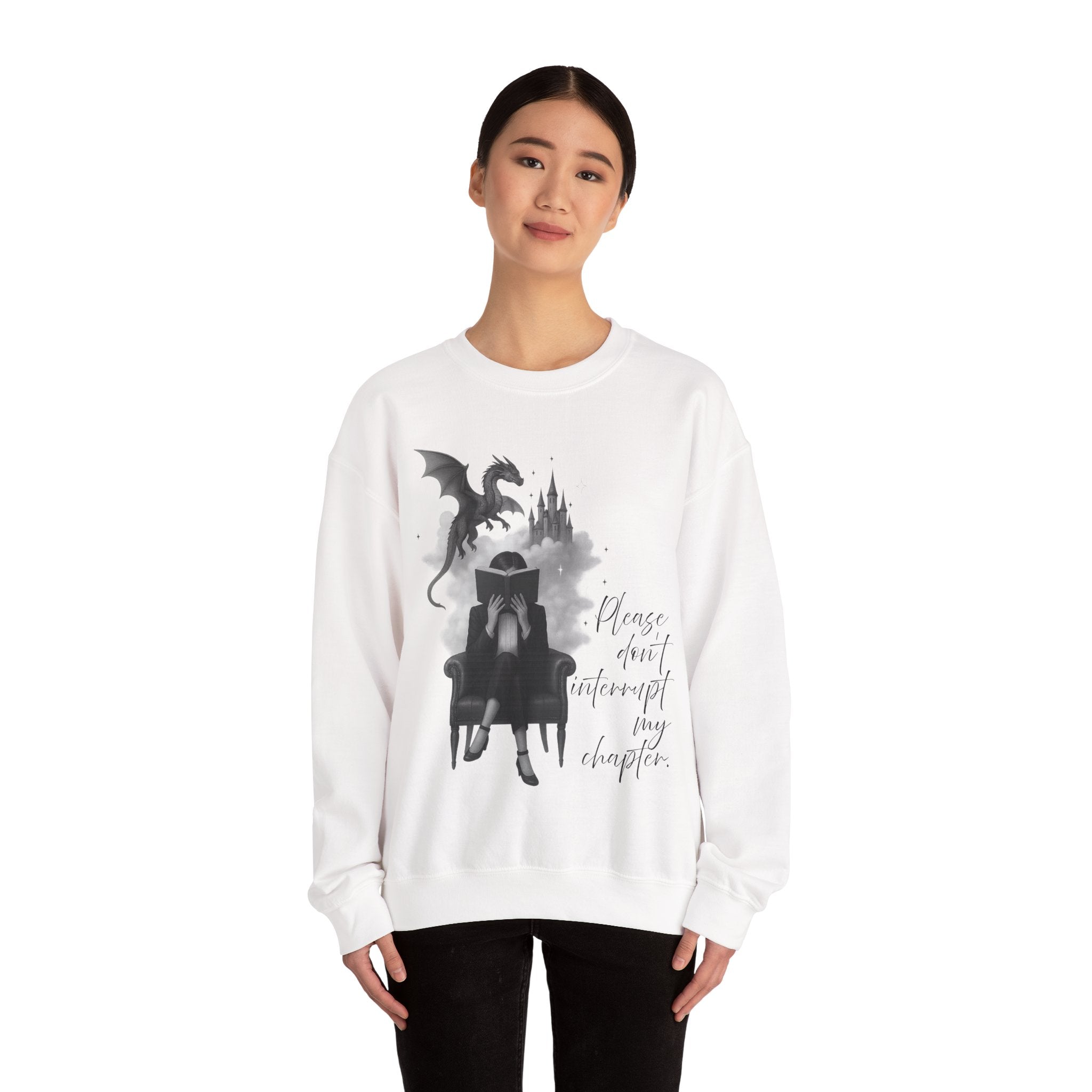 "Please don`t interrupt my chapter" (2) (US) Crewneck Sweatshirt
