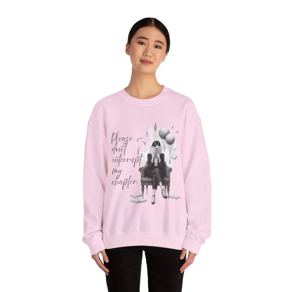 "Please don`t interrupt my chapter" (1) (EU) Crewneck Sweatshirt
