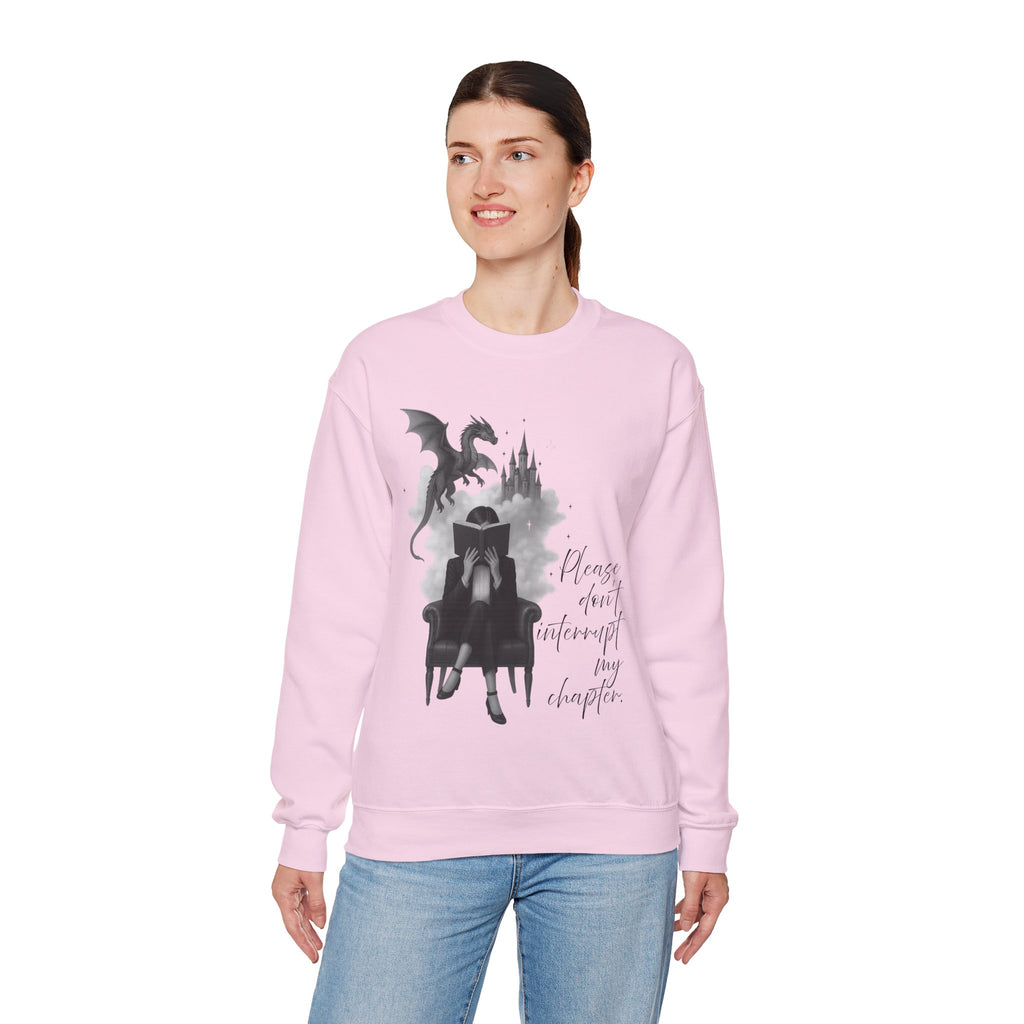 "Please don`t interrupt my chapter" (2) (EU) Crewneck Sweatshirt