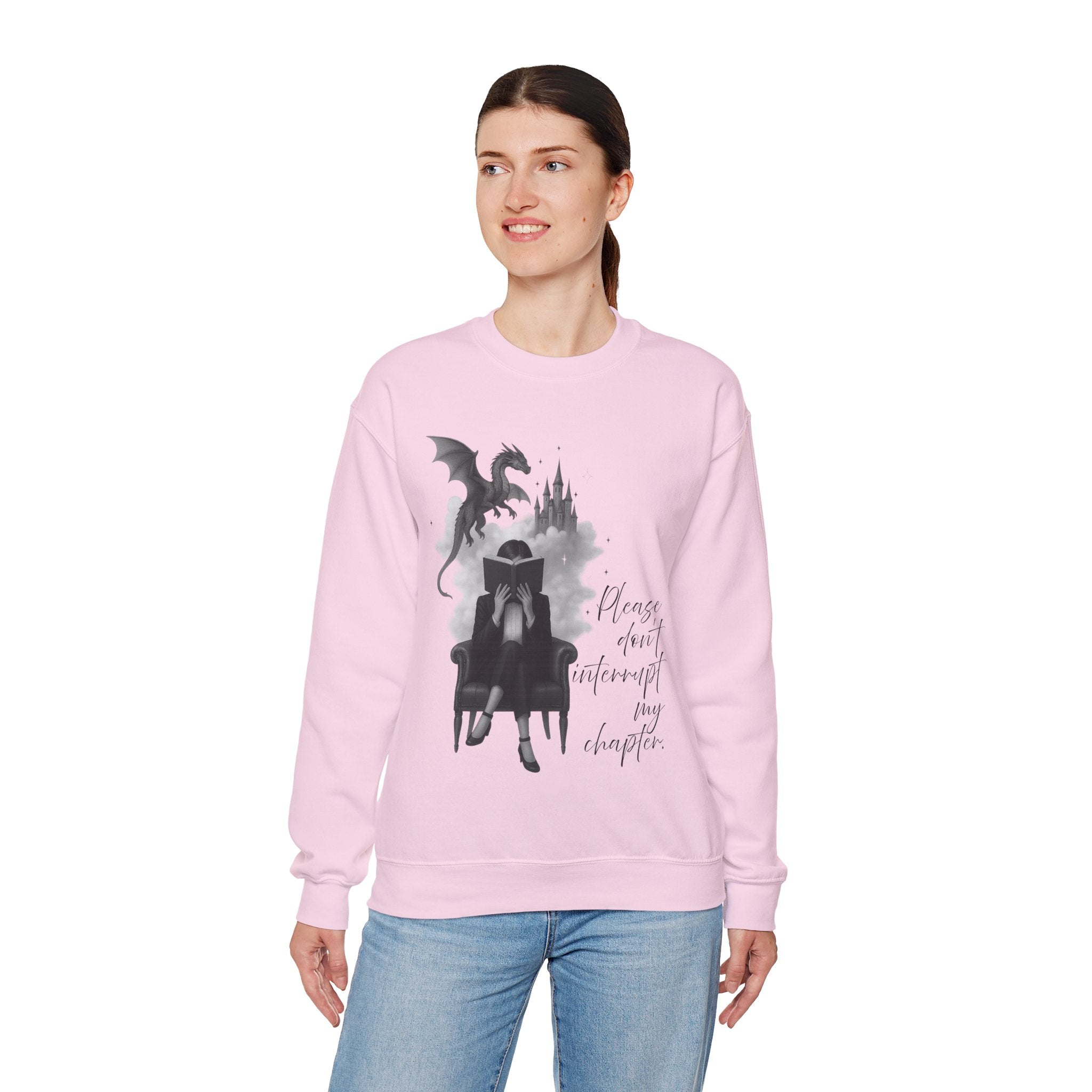 "Please don`t interrupt my chapter" (2) (EU) Crewneck Sweatshirt