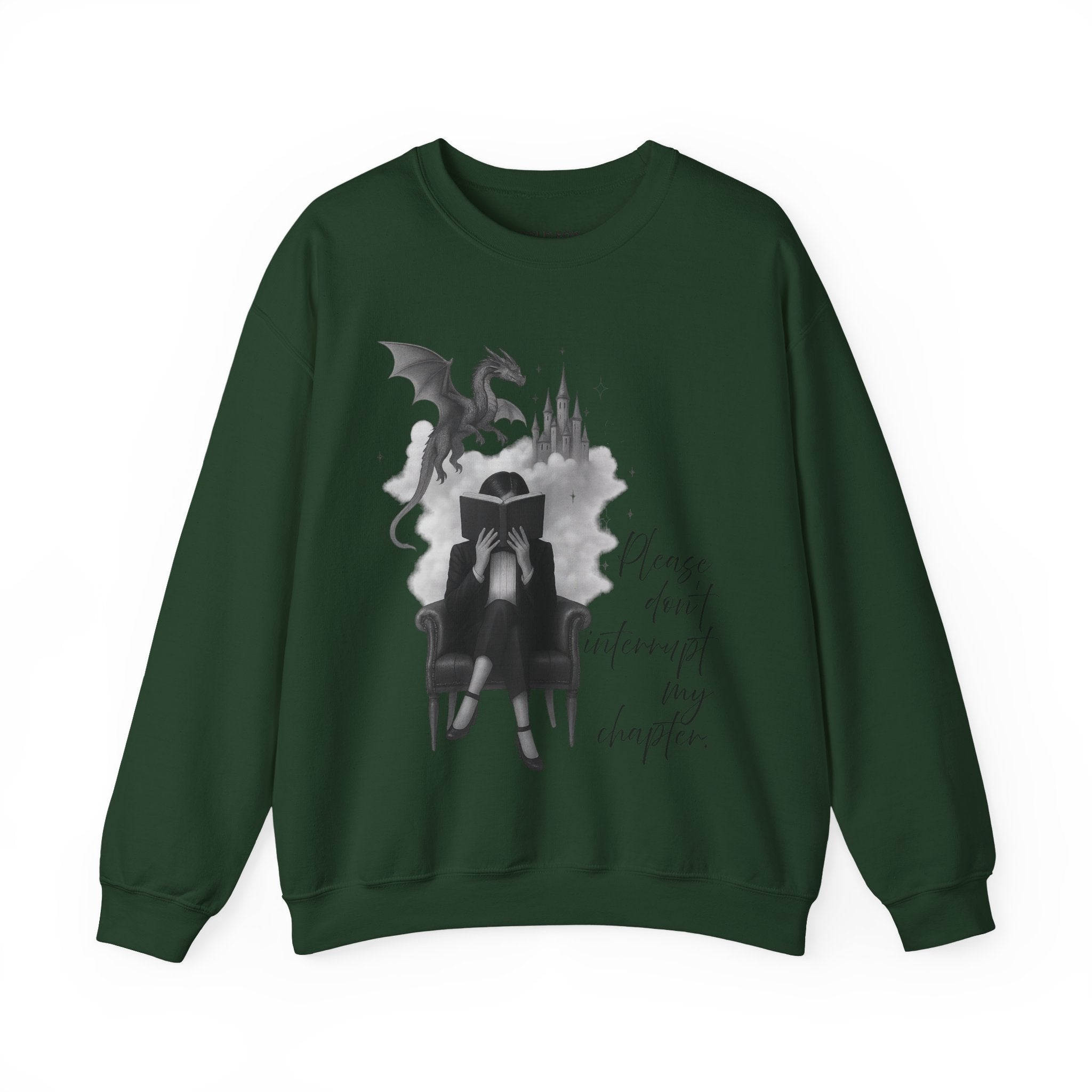"Please don`t interrupt my chapter" (2) (US) Crewneck Sweatshirt