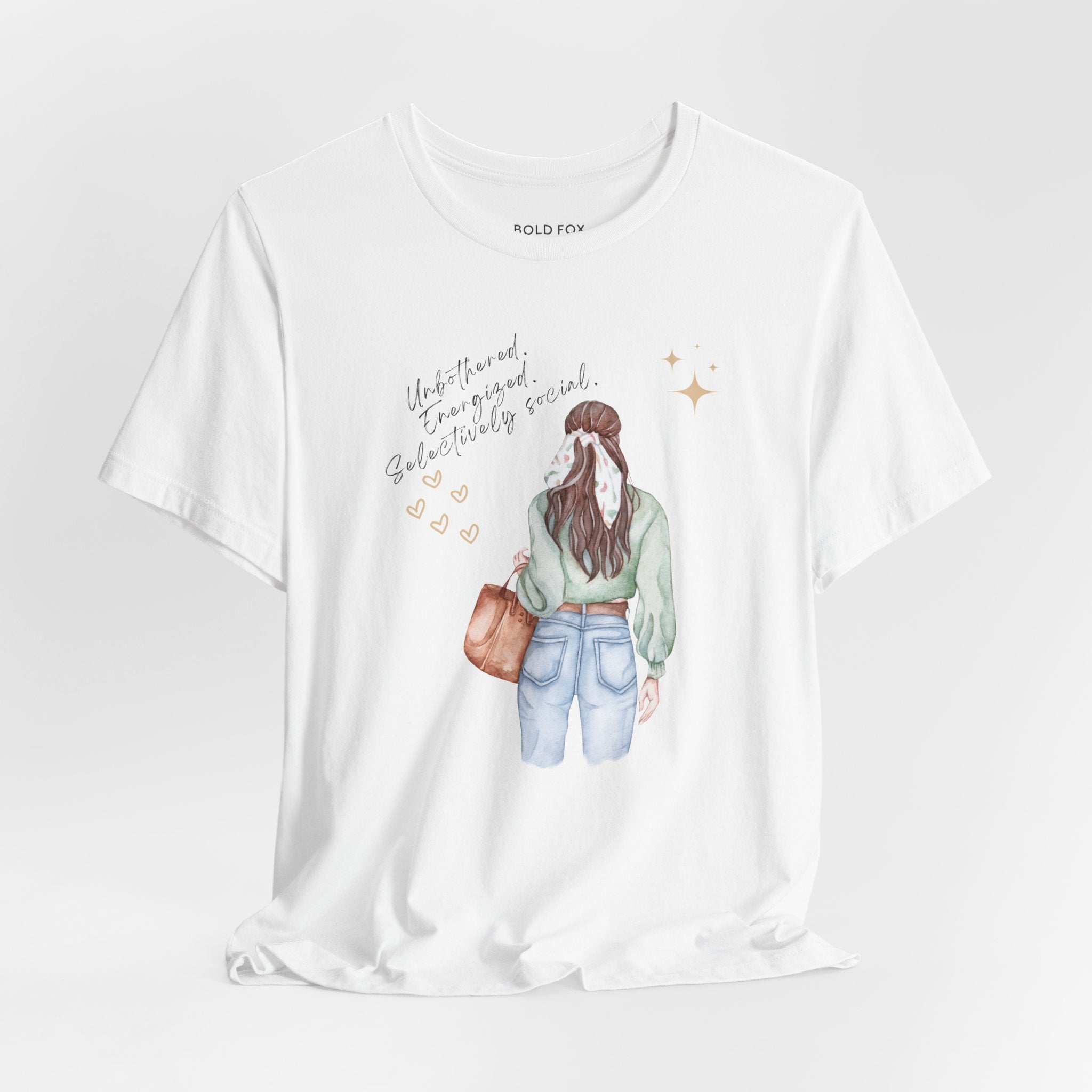 Unbothered. Energized. Selectively social. (2) (EU) T-Shirt