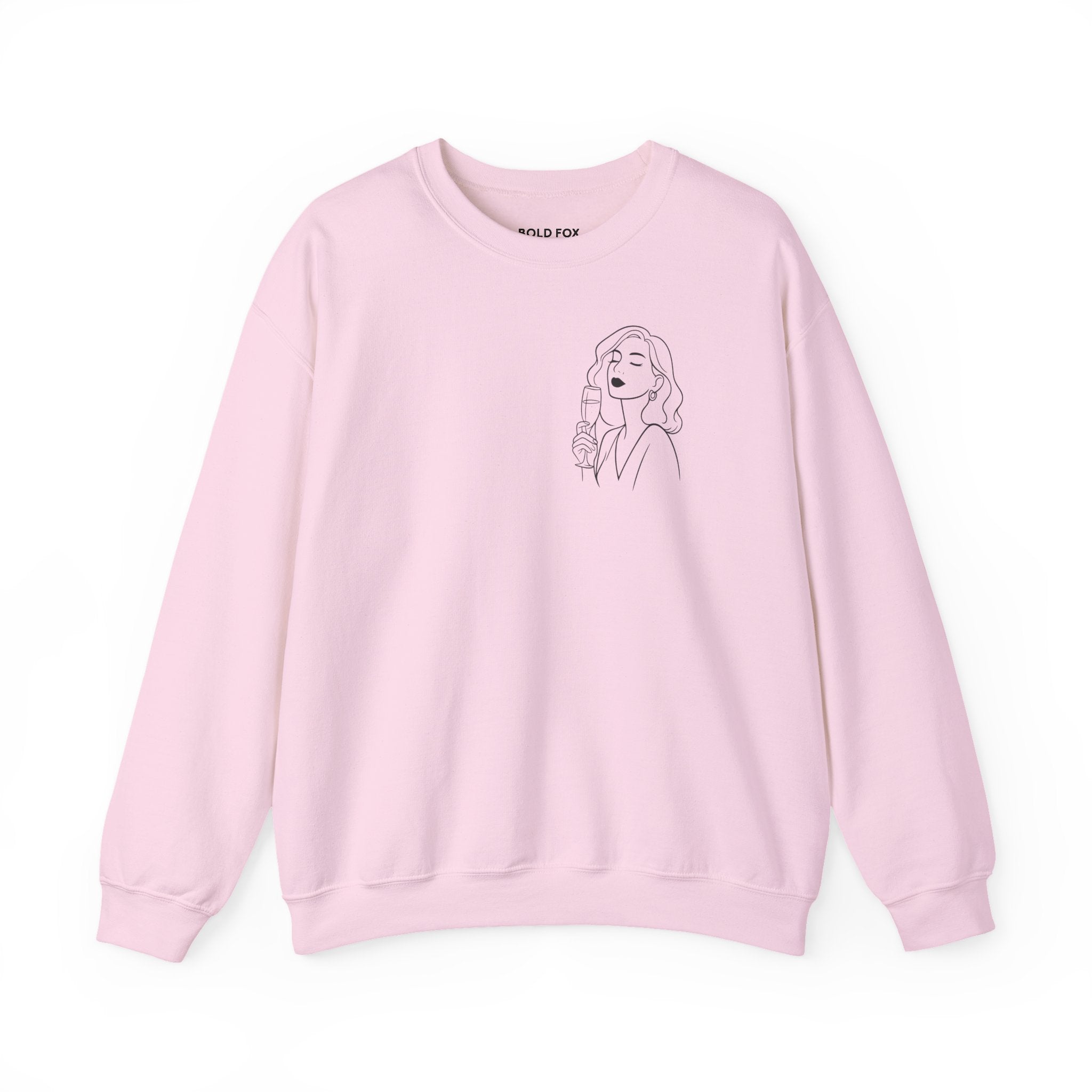 Champagne: because reality tastes better with bubbles. Sweatshirt (EU)