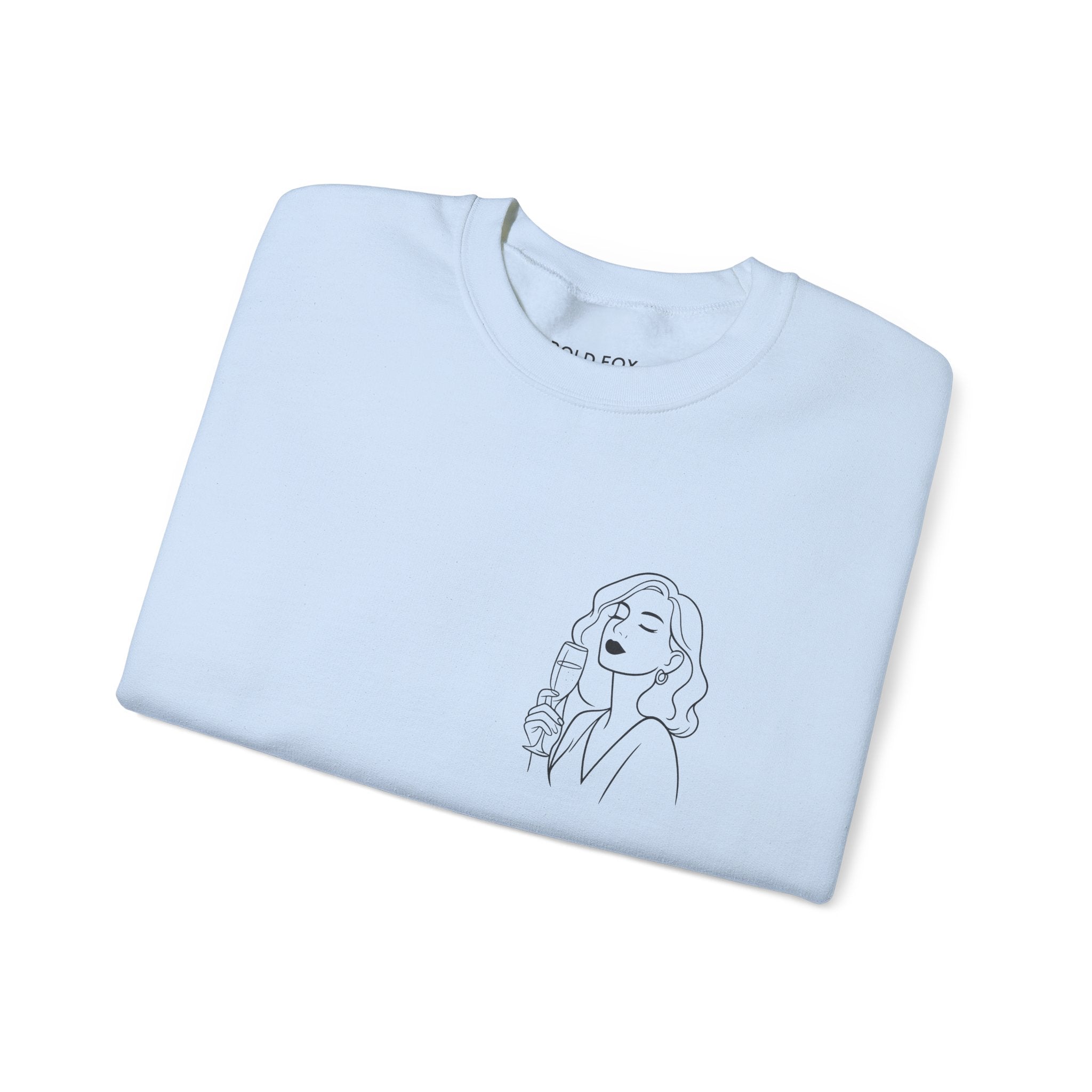 Champagne: because reality tastes better with bubbles. (US) Crewneck Sweatshirt