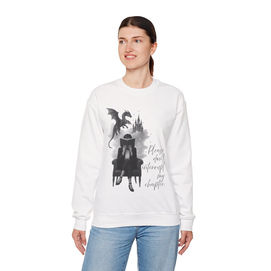 "Please don`t interrupt my chapter" (2) (EU) Crewneck Sweatshirt