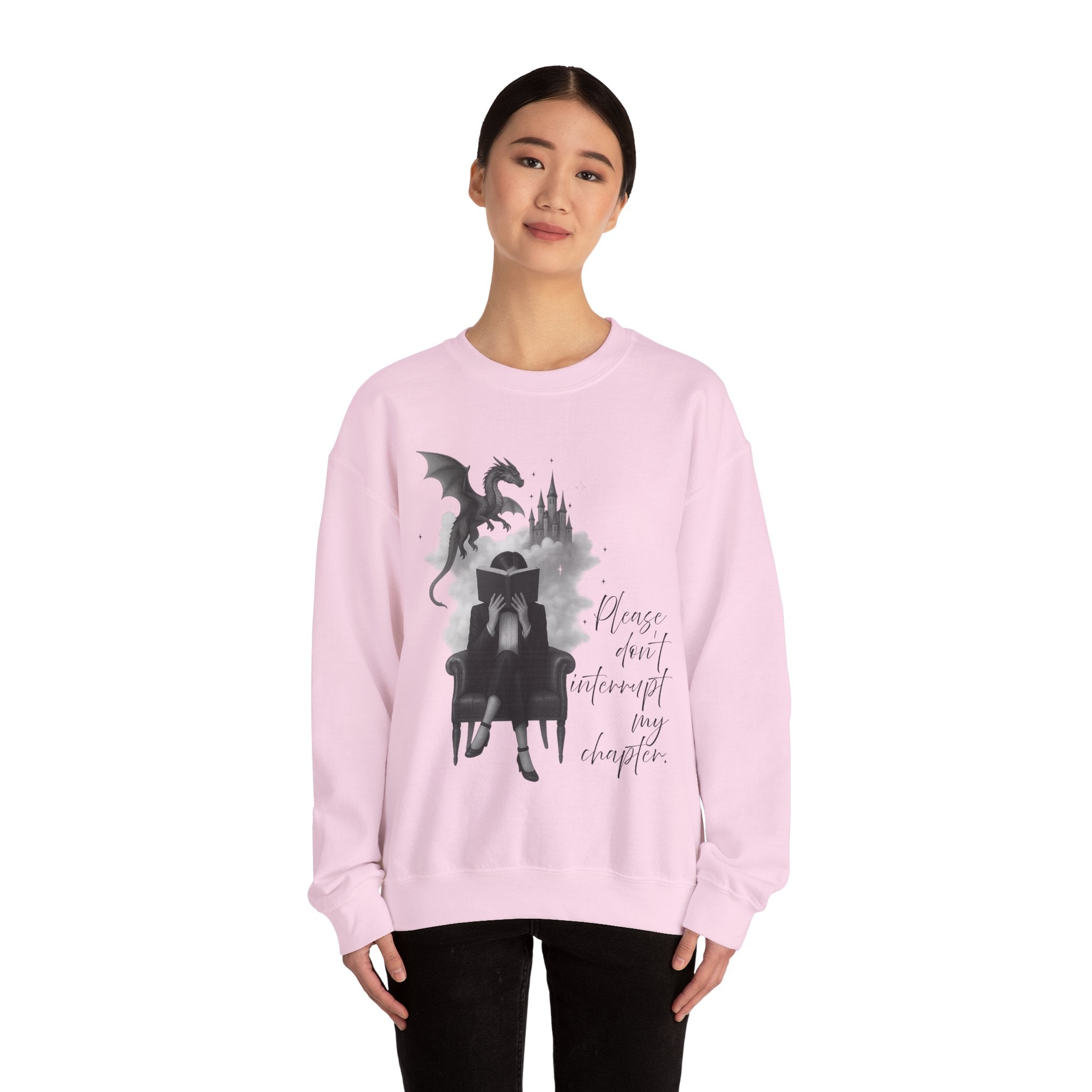 "Please don`t interrupt my chapter" (2) (EU) Crewneck Sweatshirt