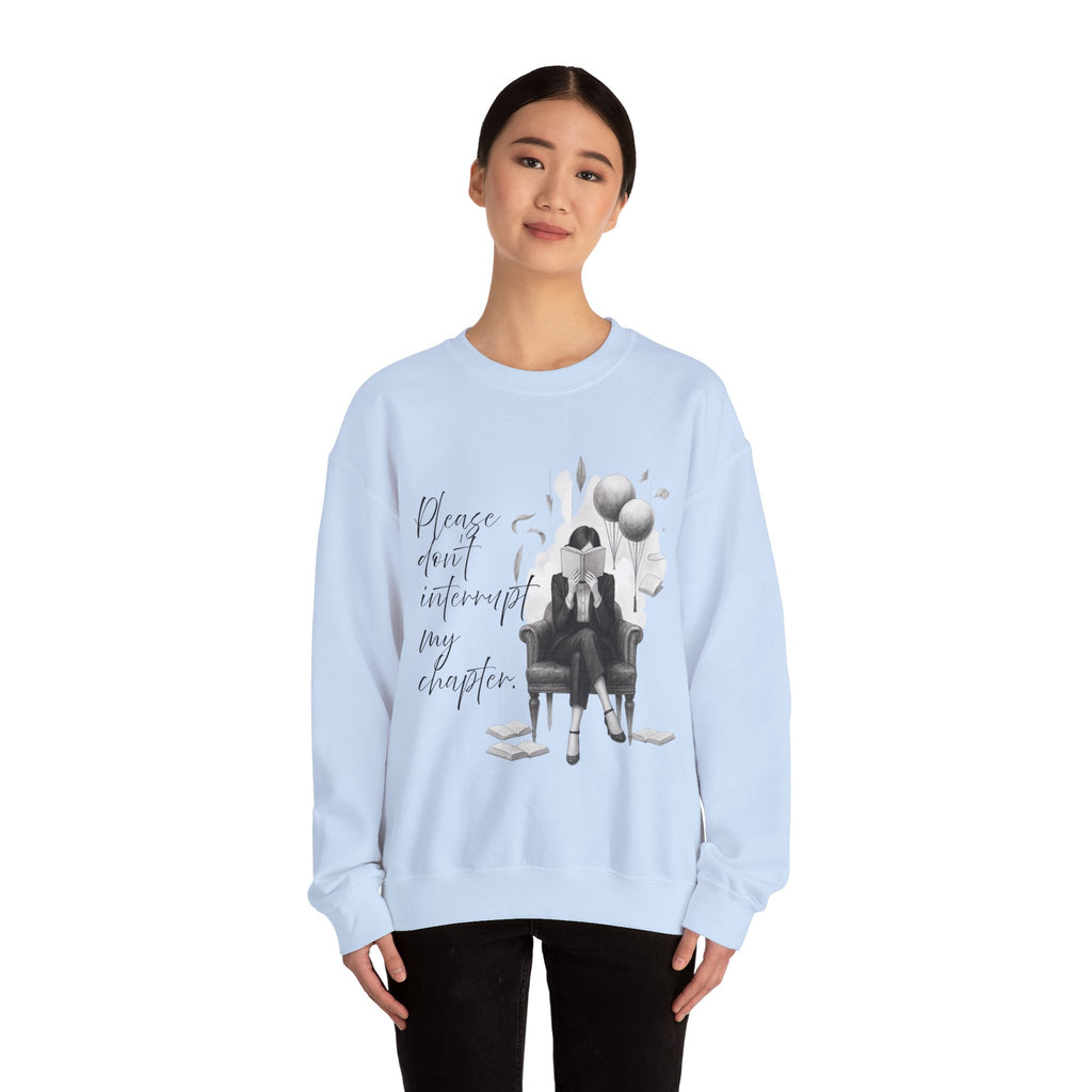 "Please don`t interrupt my chapter" (1) (EU) Crewneck Sweatshirt