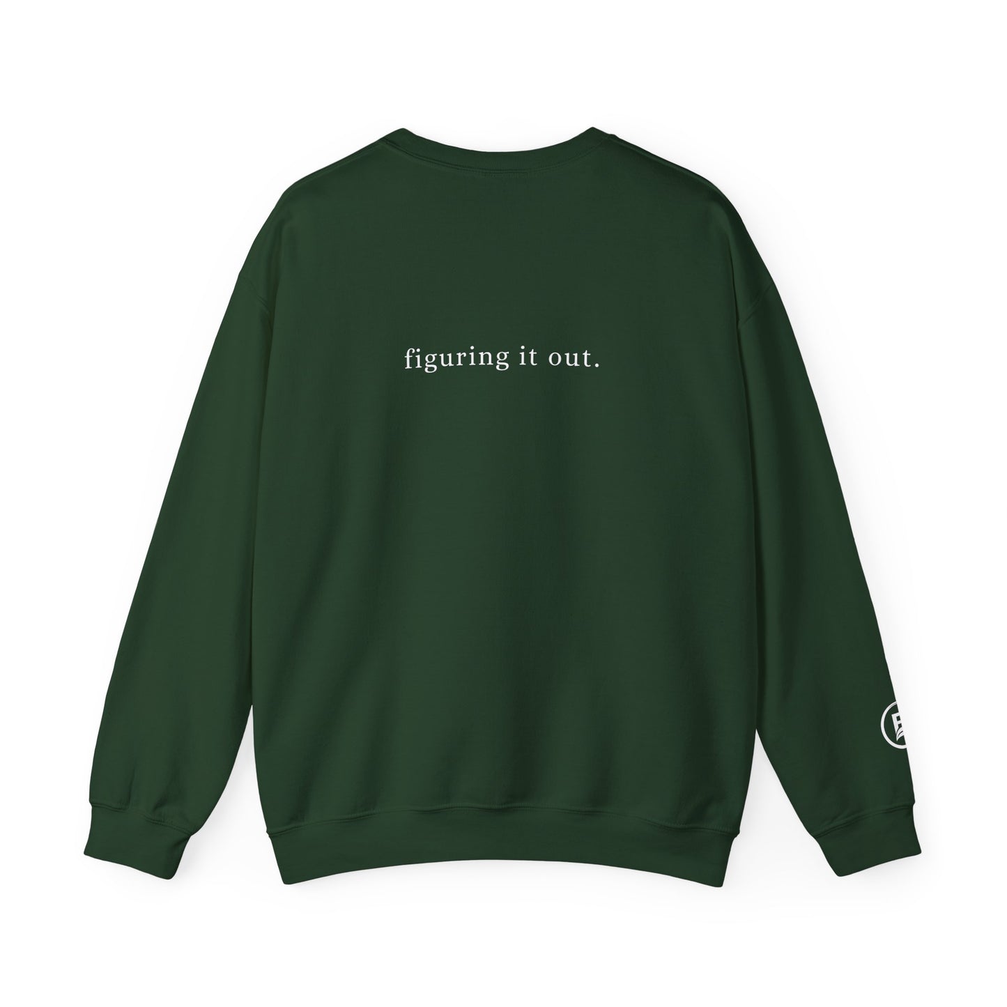 Still figuring it out. Crewneck Sweatshirt