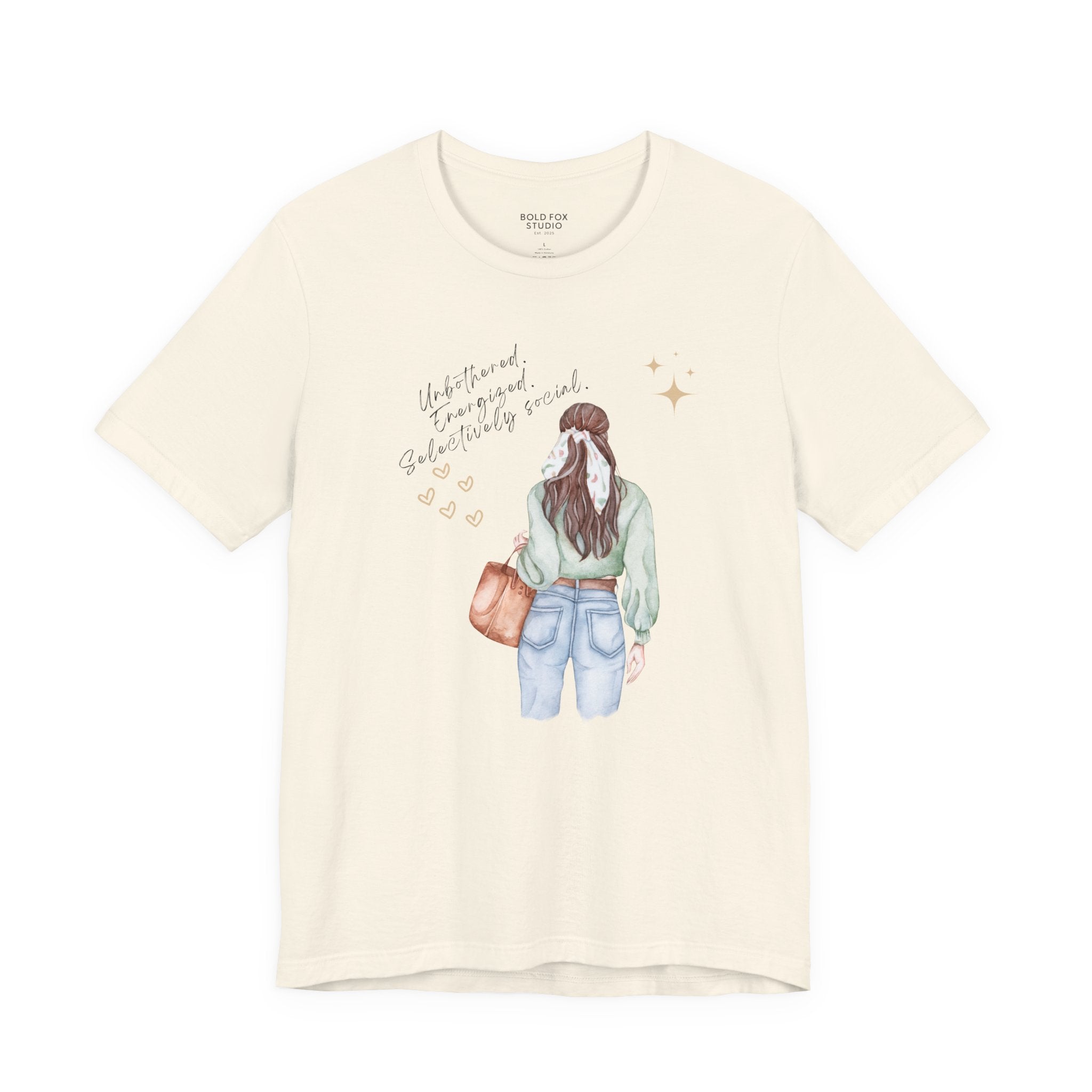 Unbothered. Energized. Selectively social. (2) (EU) T-Shirt