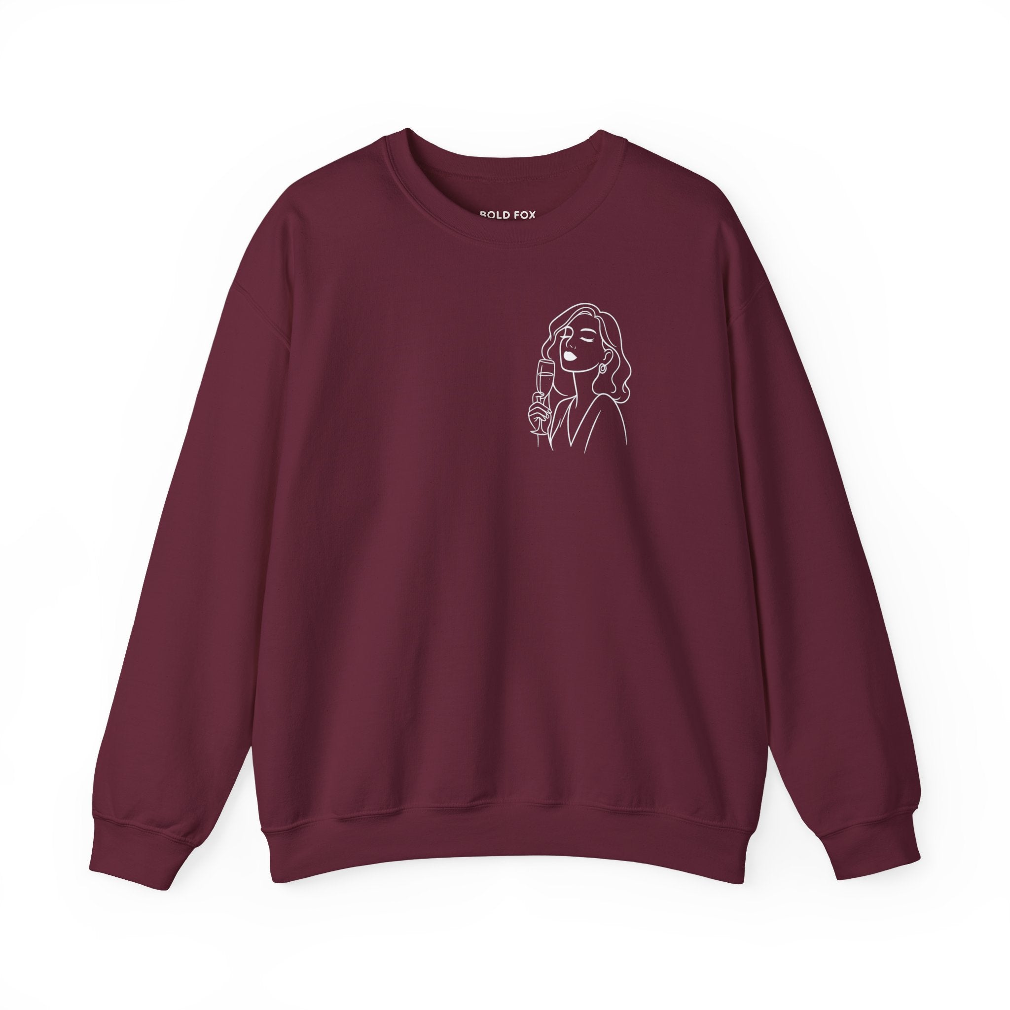 Champagne: because reality tastes better with bubbles. Sweatshirt (EU)