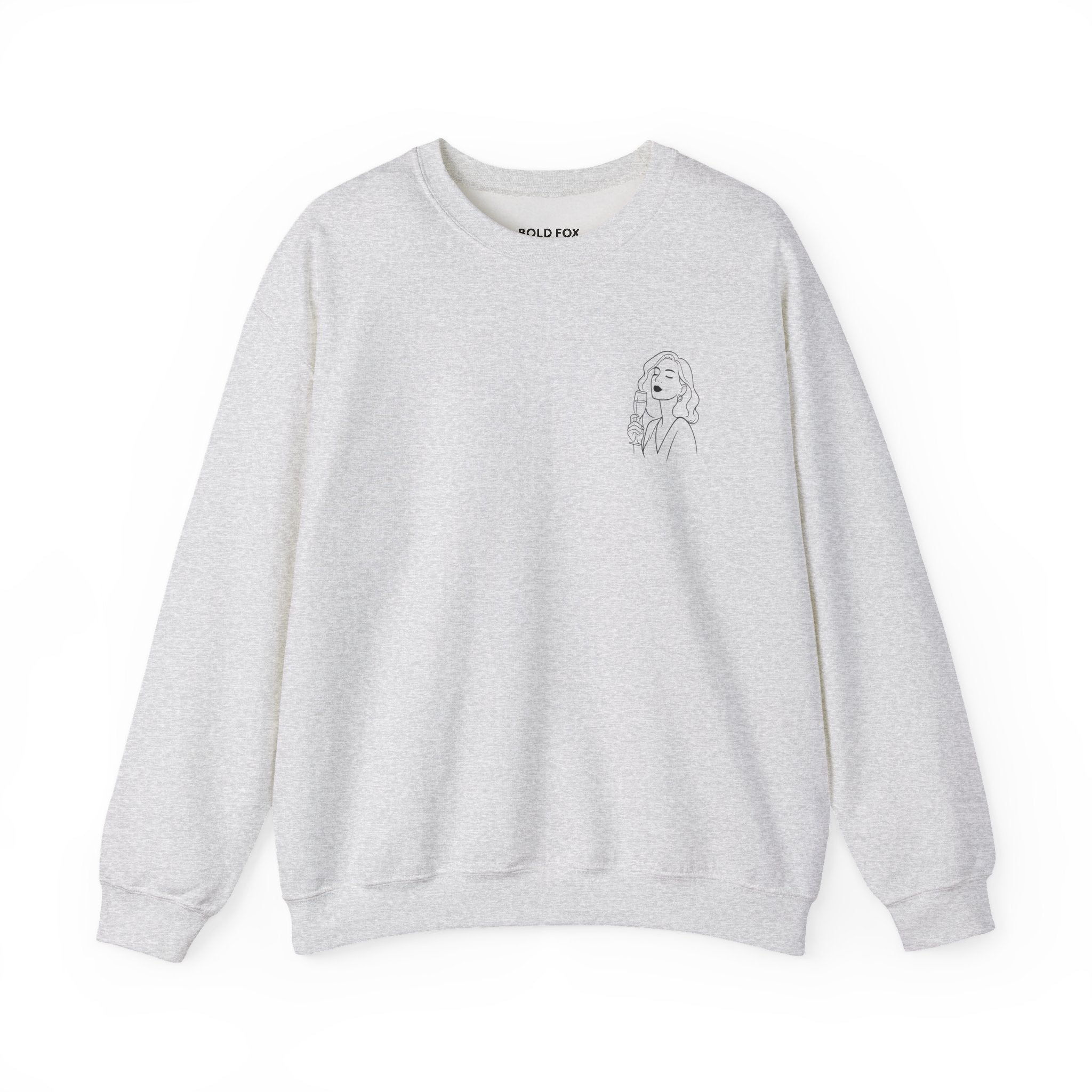 Champagne: because reality tastes better with bubbles. Sweatshirt (EU)