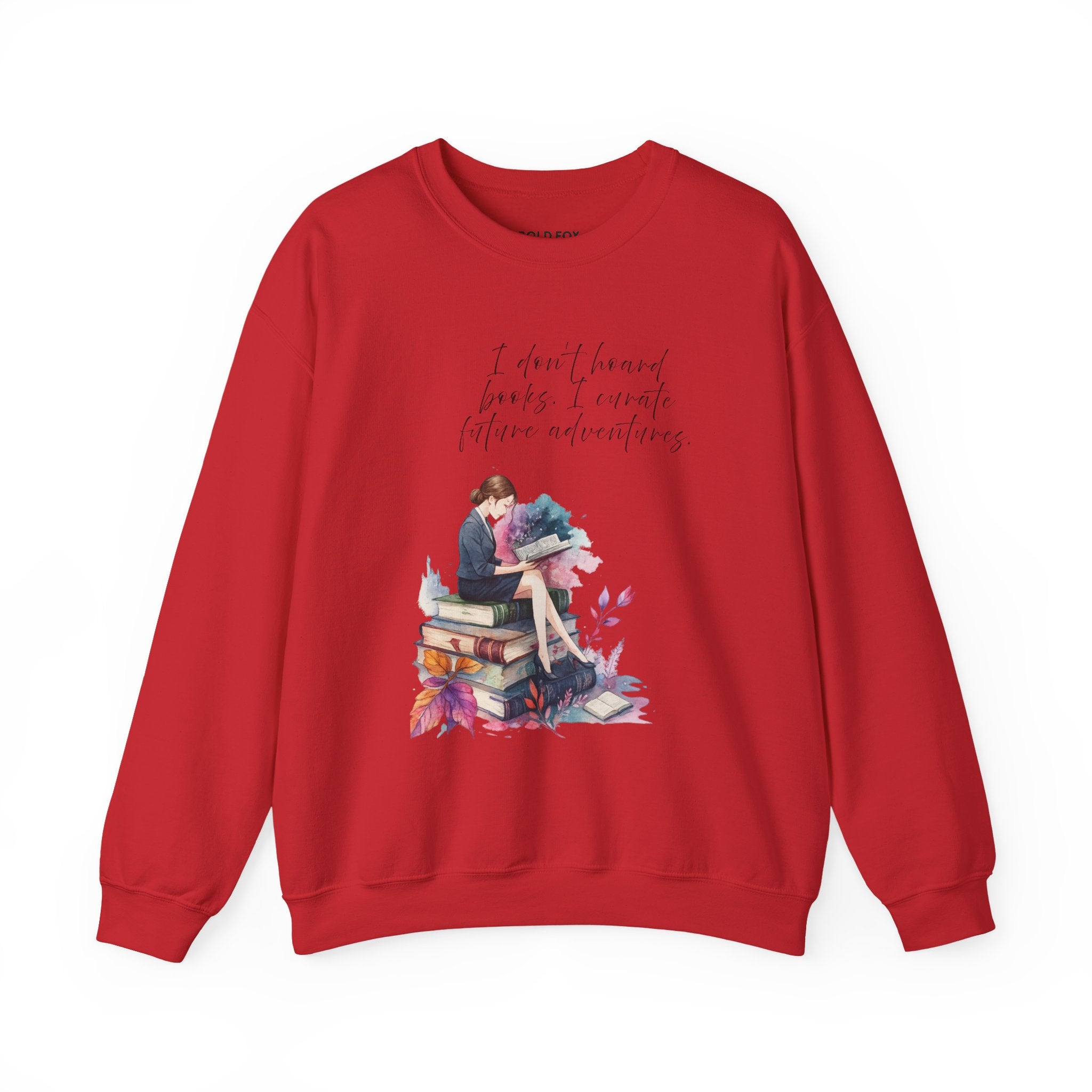 "I don`t hoard books. I curate future adventures"  (US) Crewneck Sweatshirt
