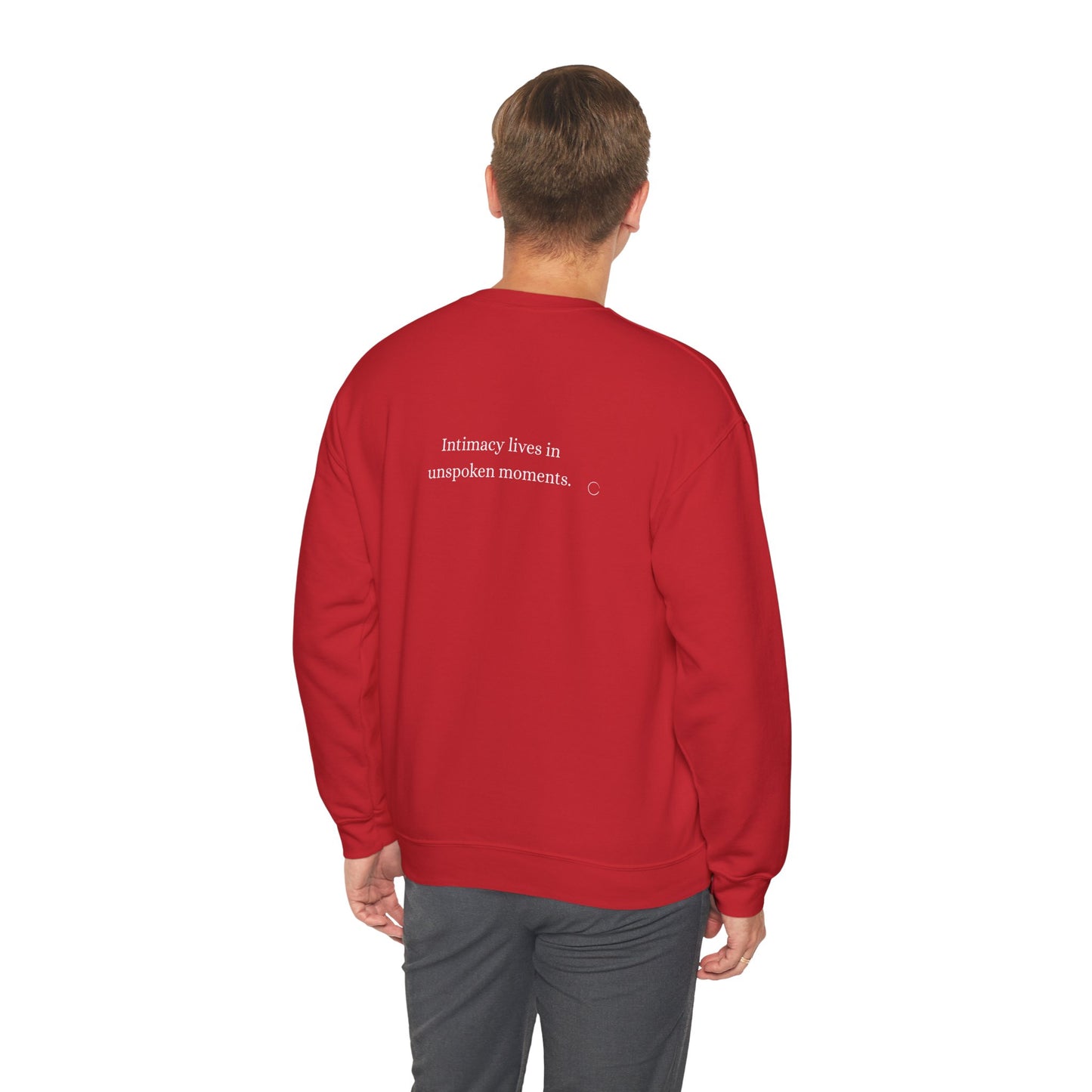 Intimacy lives in unspoken moments. Sweatshirt (EU)