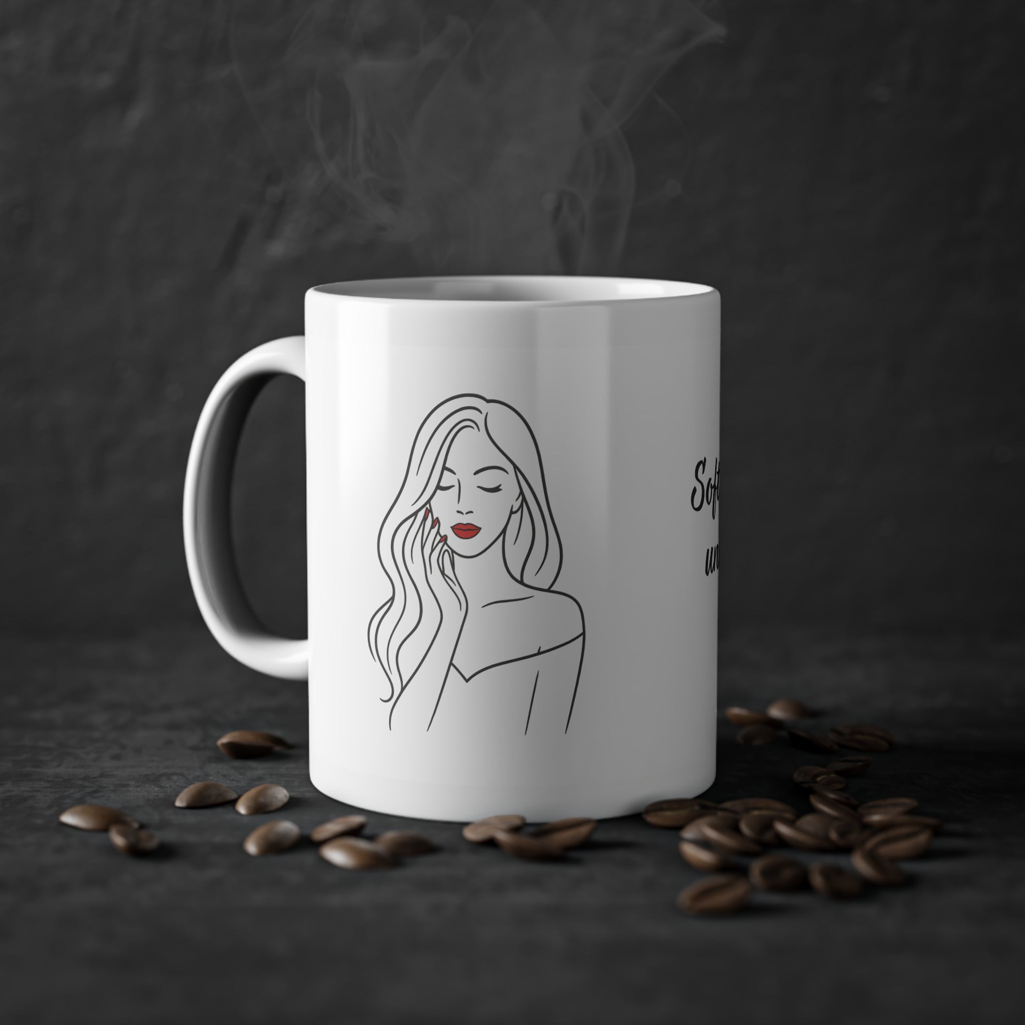 "Soft, powerful, unapologetically myself" Mug (EU) 11oz Ceramic