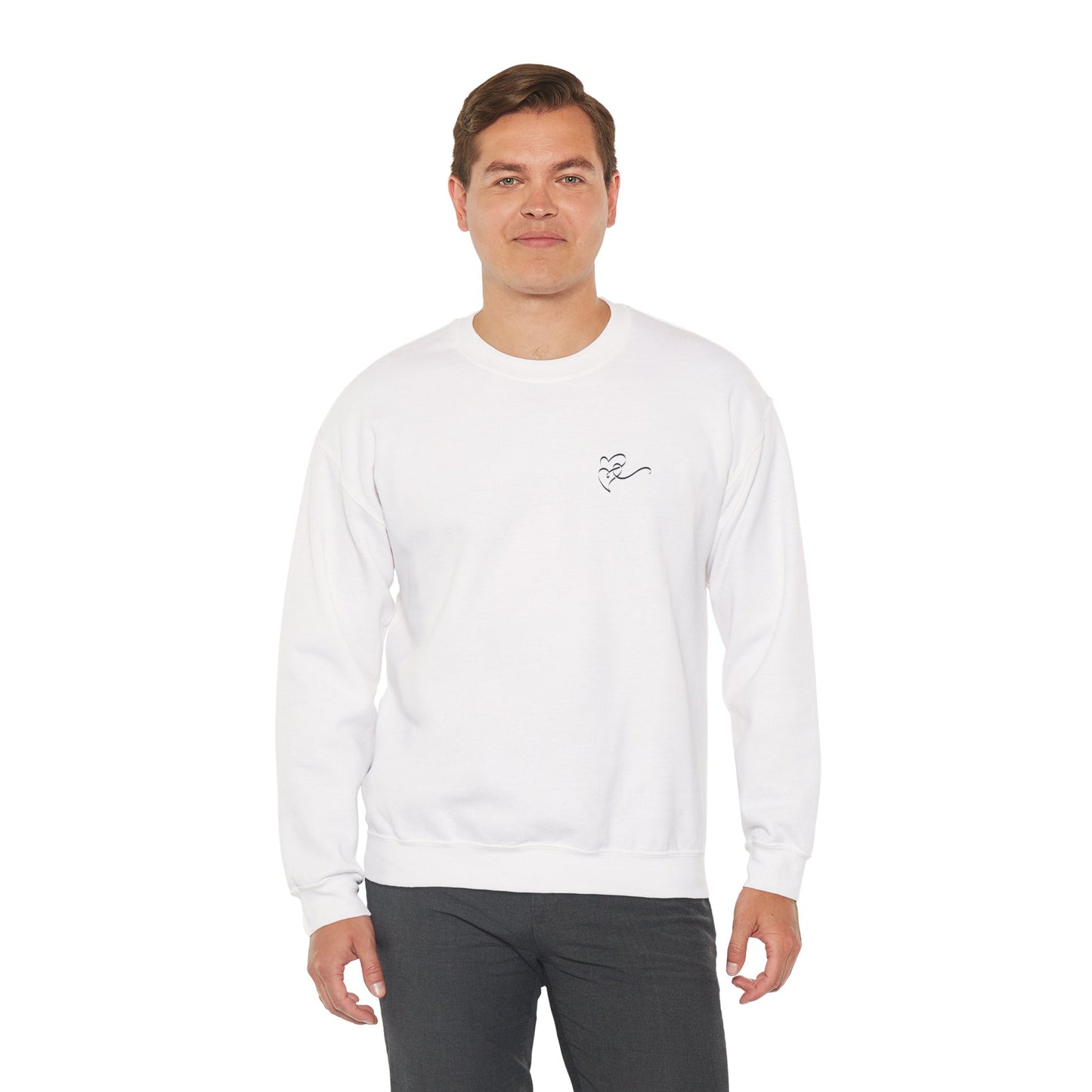 Love landed quietly, and stayed. Sweatshirt (EU)