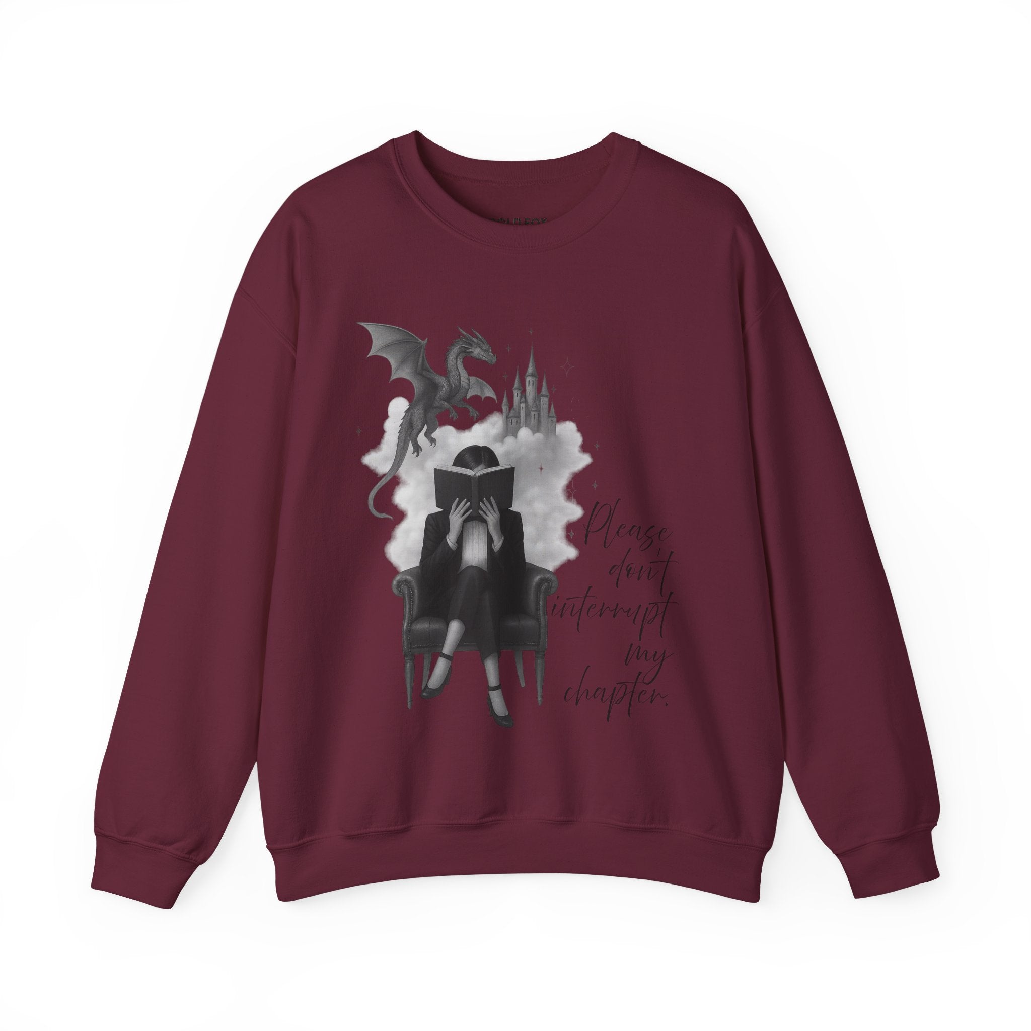 "Please don`t interrupt my chapter" (2) (US) Crewneck Sweatshirt
