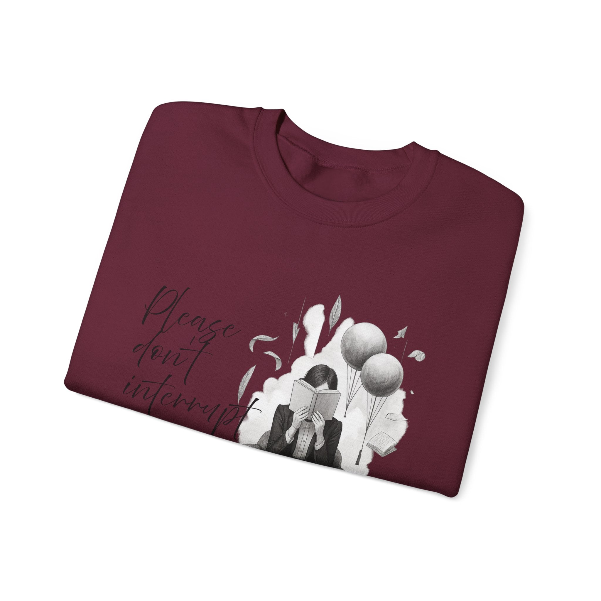 "Please don`t interrupt my chapter" (1) (EU) Crewneck Sweatshirt