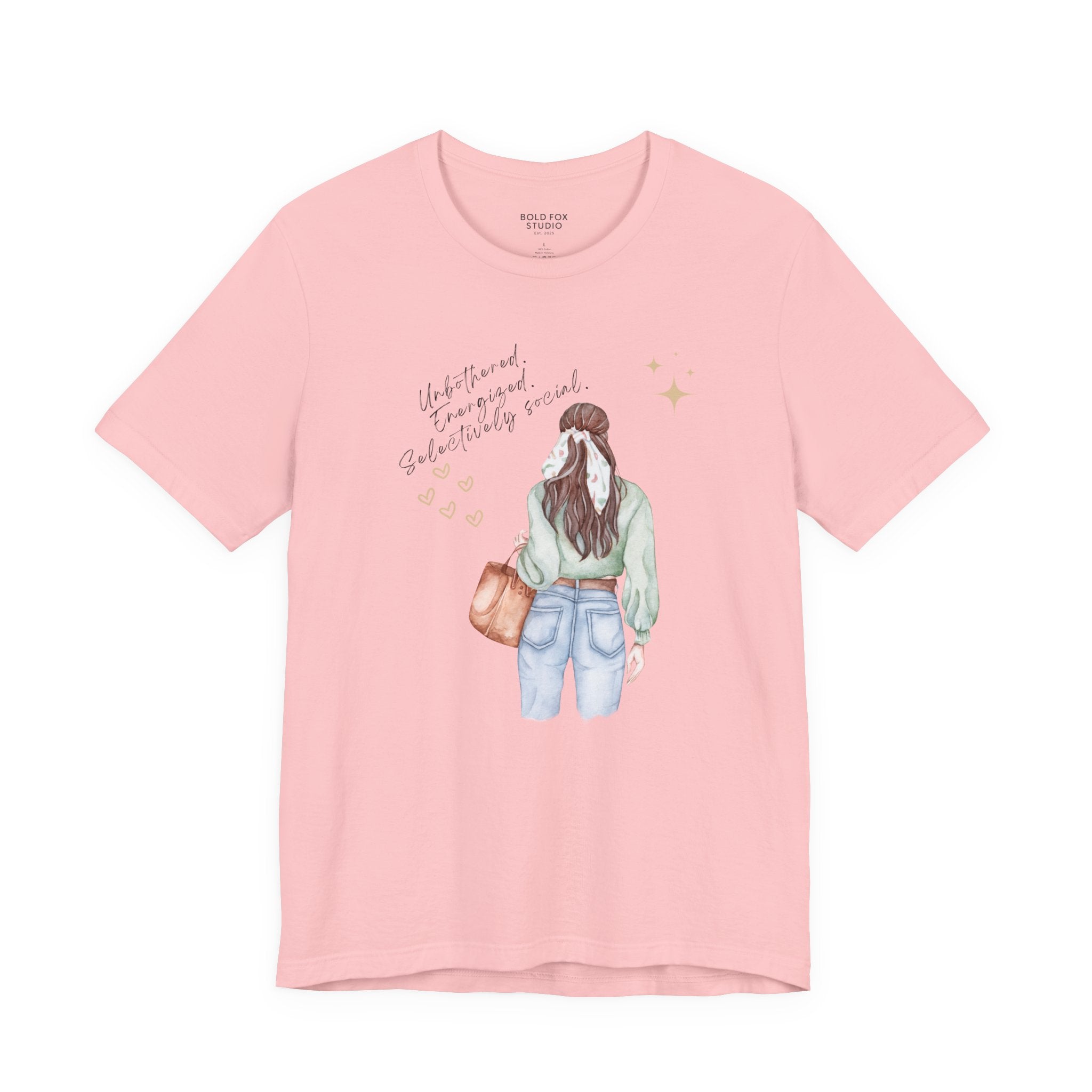 Unbothered. Energized. Selectively social. (2) (EU) T-Shirt