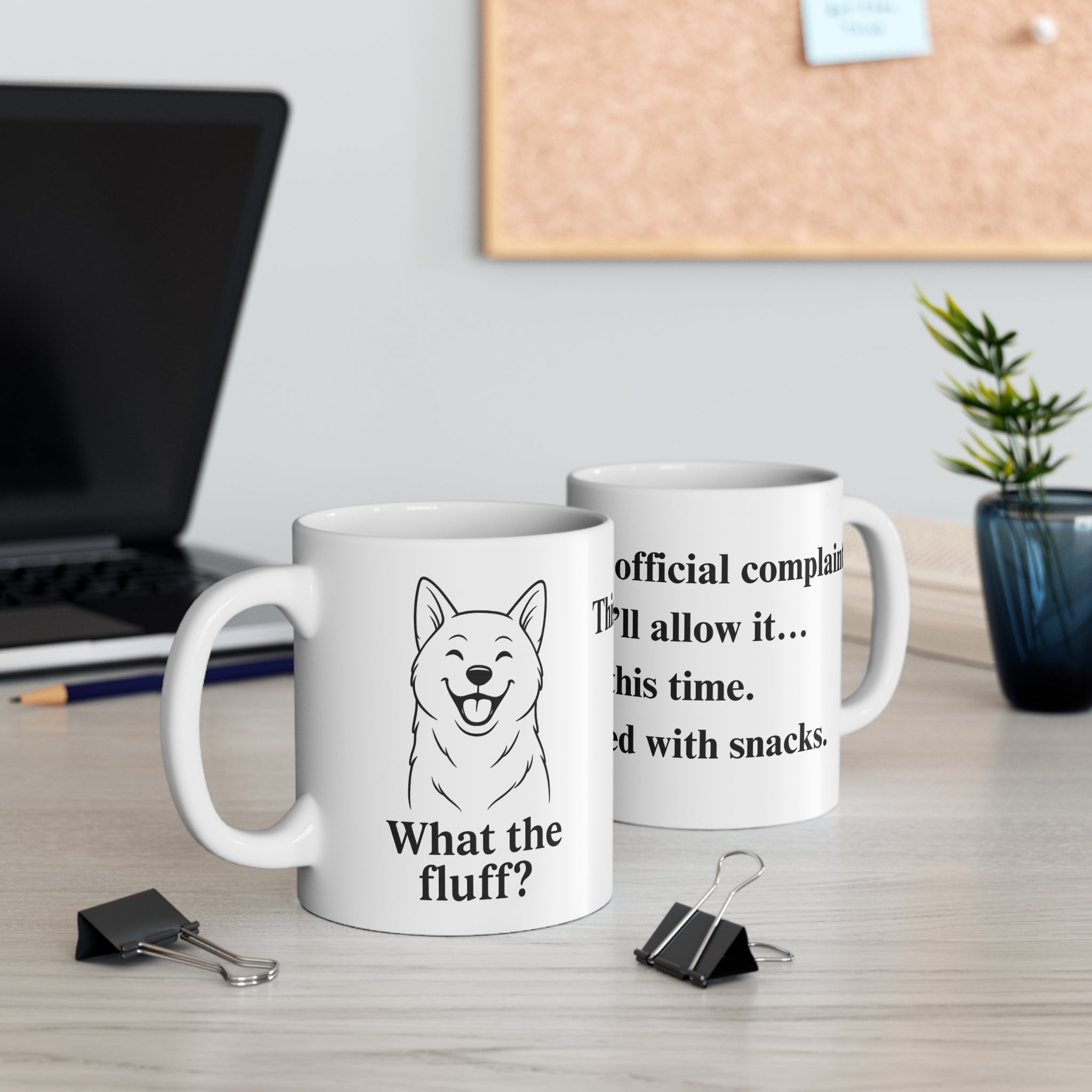 "What the fluff?" SHIBA Mug  (US Version) 11oz Ceramic