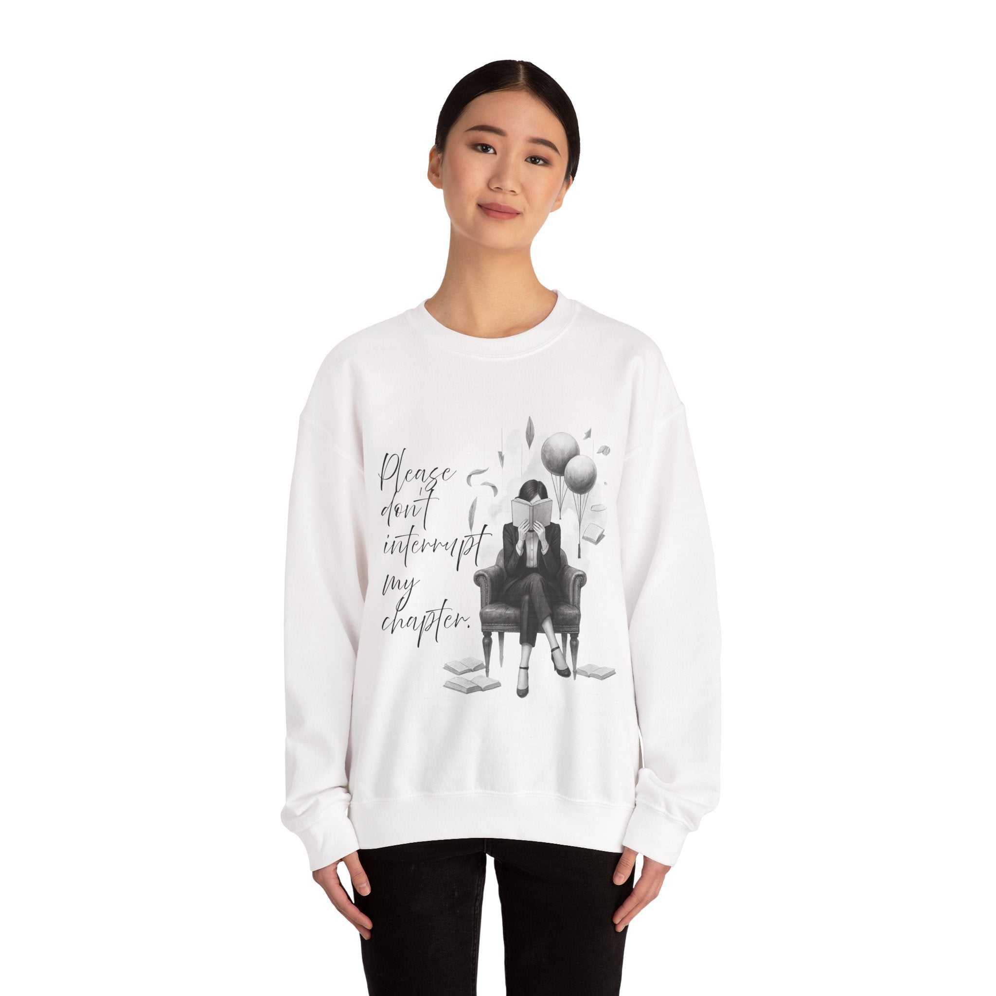 "Please don`t interrupt my chapter" (1) (EU) Crewneck Sweatshirt
