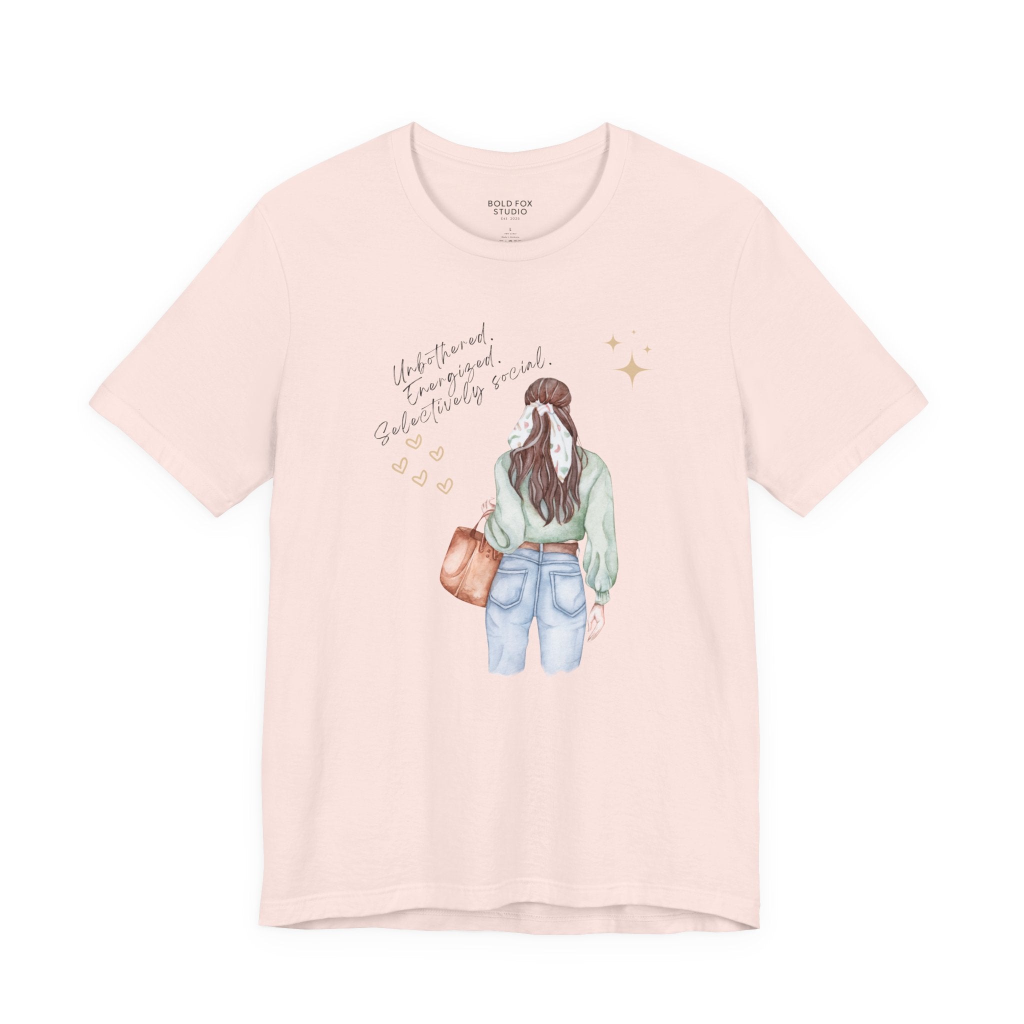 Unbothered. Energized. Selectively social. (2) (EU) T-Shirt