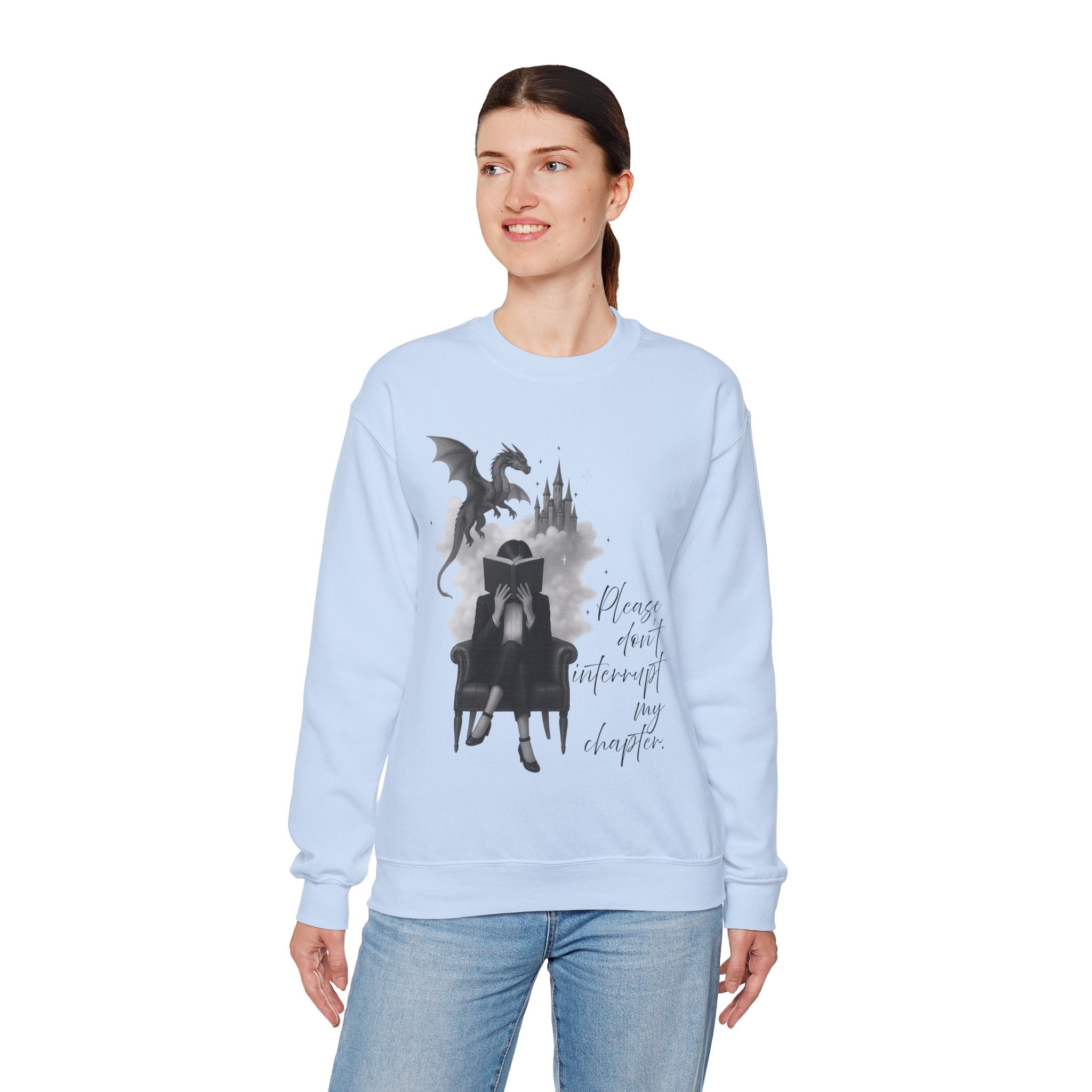 "Please don`t interrupt my chapter" (2) (EU) Crewneck Sweatshirt