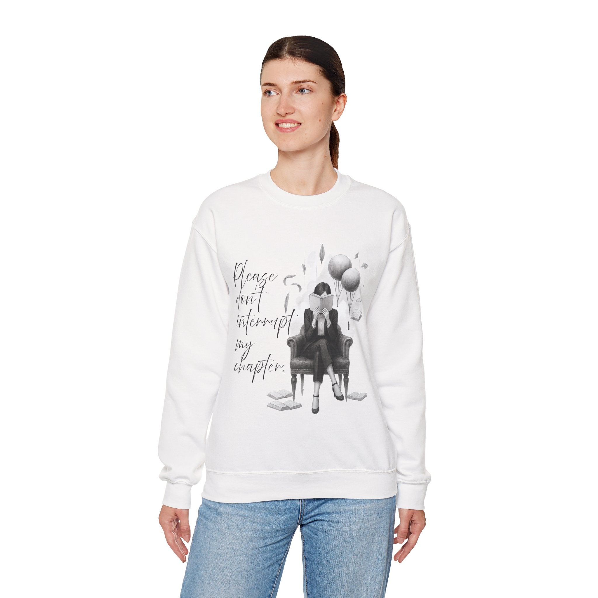 "Please don`t interrupt my chapter" (1) (EU) Crewneck Sweatshirt