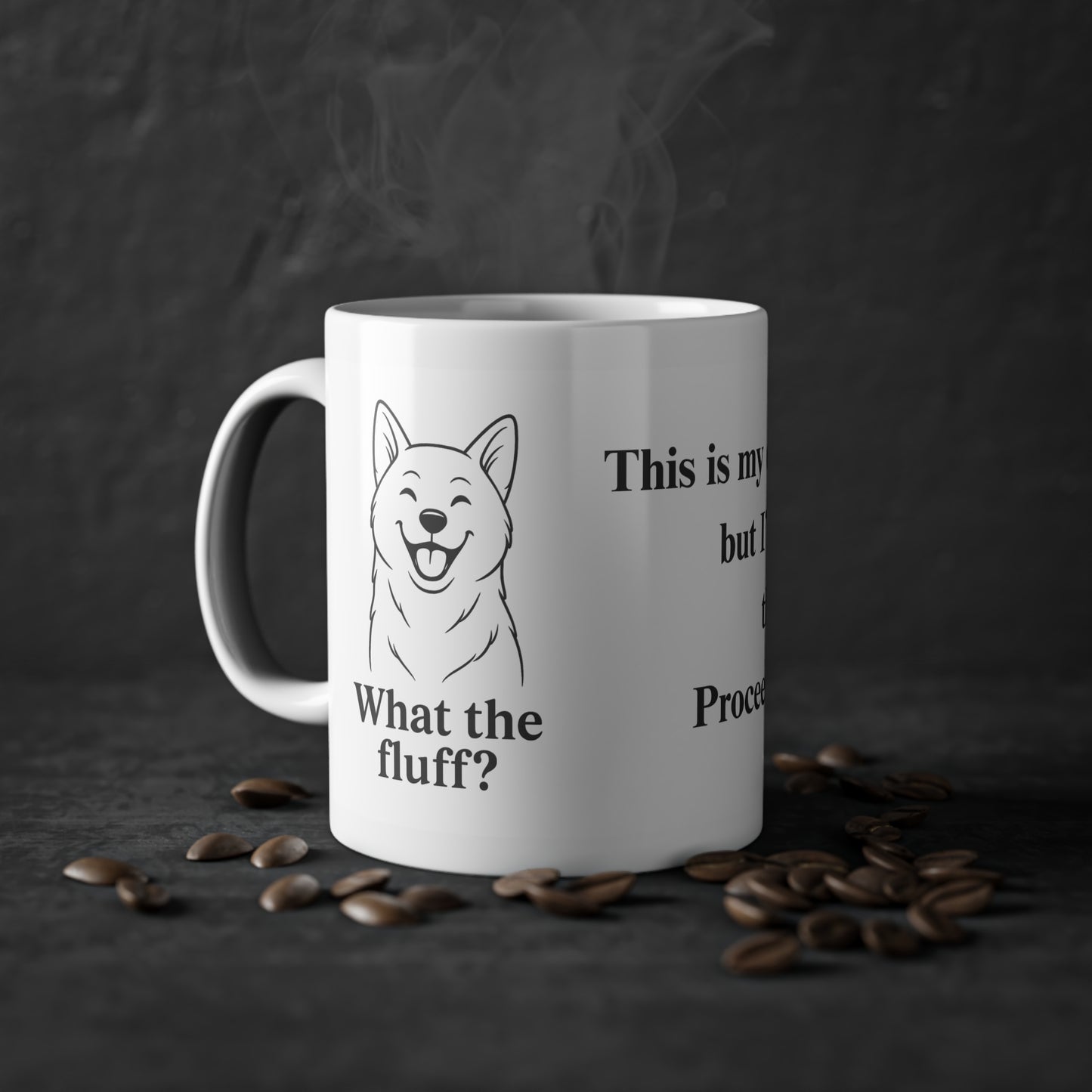 "What the fluff?" SHIBA Mug (EU) 11oz Ceramic