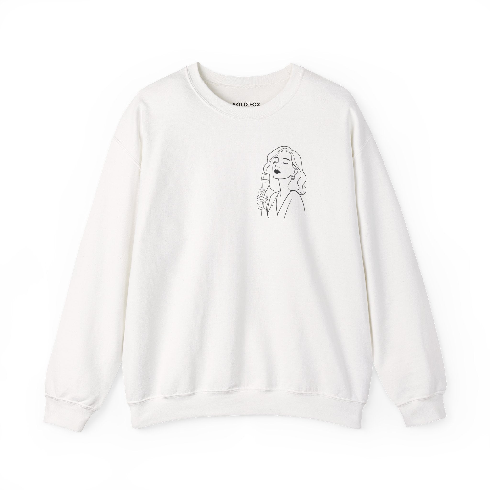 Champagne: because reality tastes better with bubbles. Sweatshirt (EU)